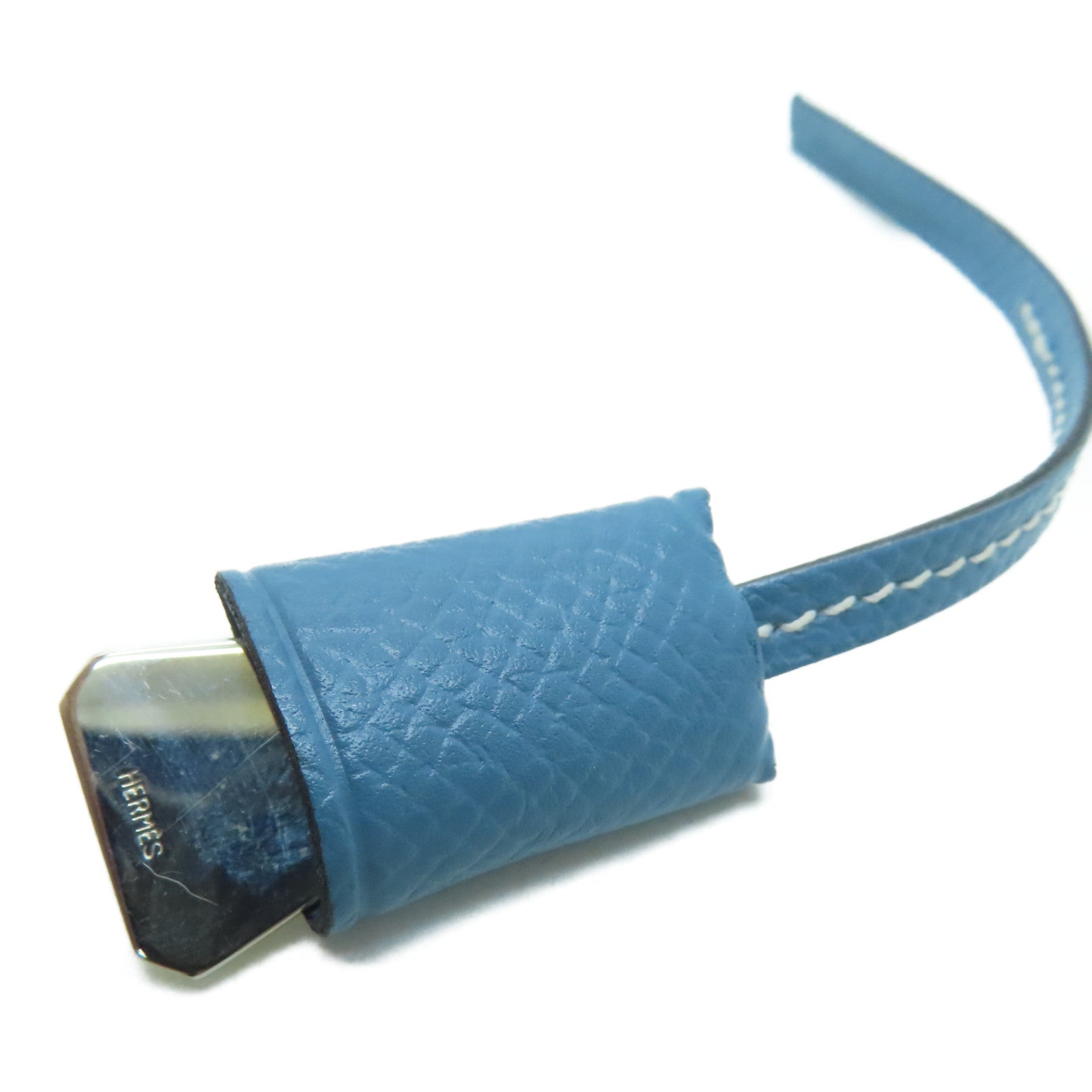 HERMES 【激减优惠】Epsom皮革Charm挂饰蓝色