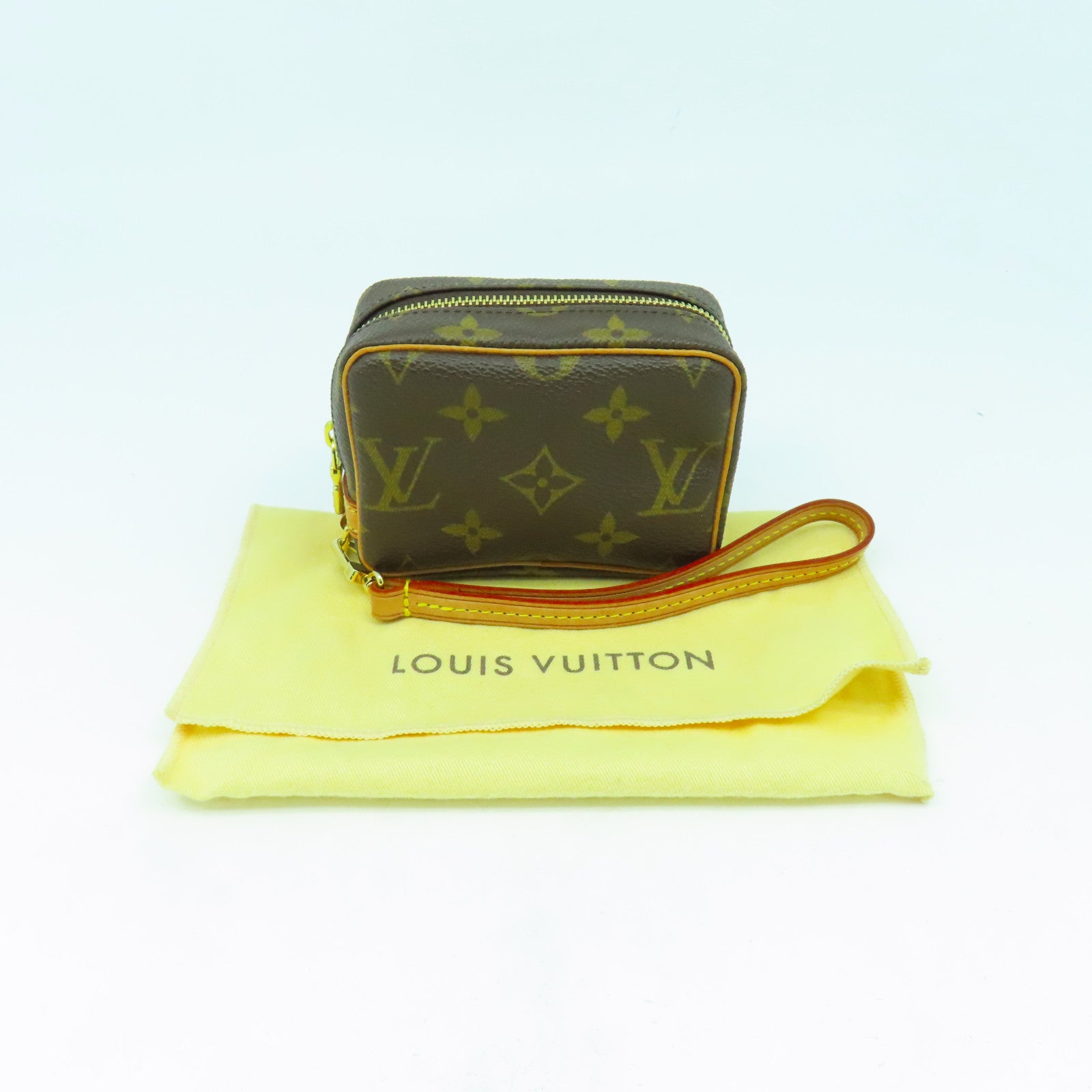 LOUIS VUITTON Monogram Trousse Wapiti Pouch金扣手拿包啡色