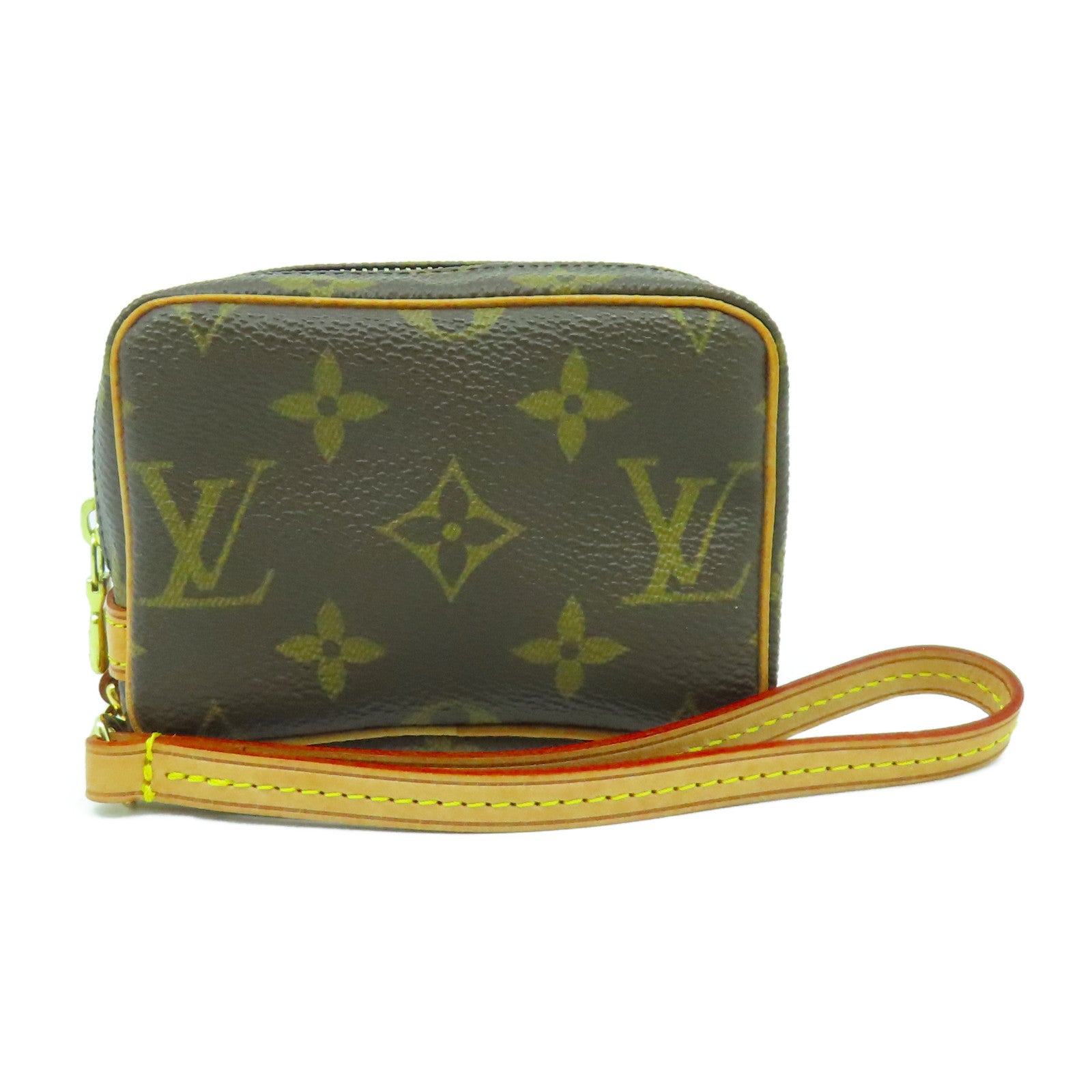 LOUIS VUITTON Monogram Trousse Wapiti Pouch金扣手拿包啡色