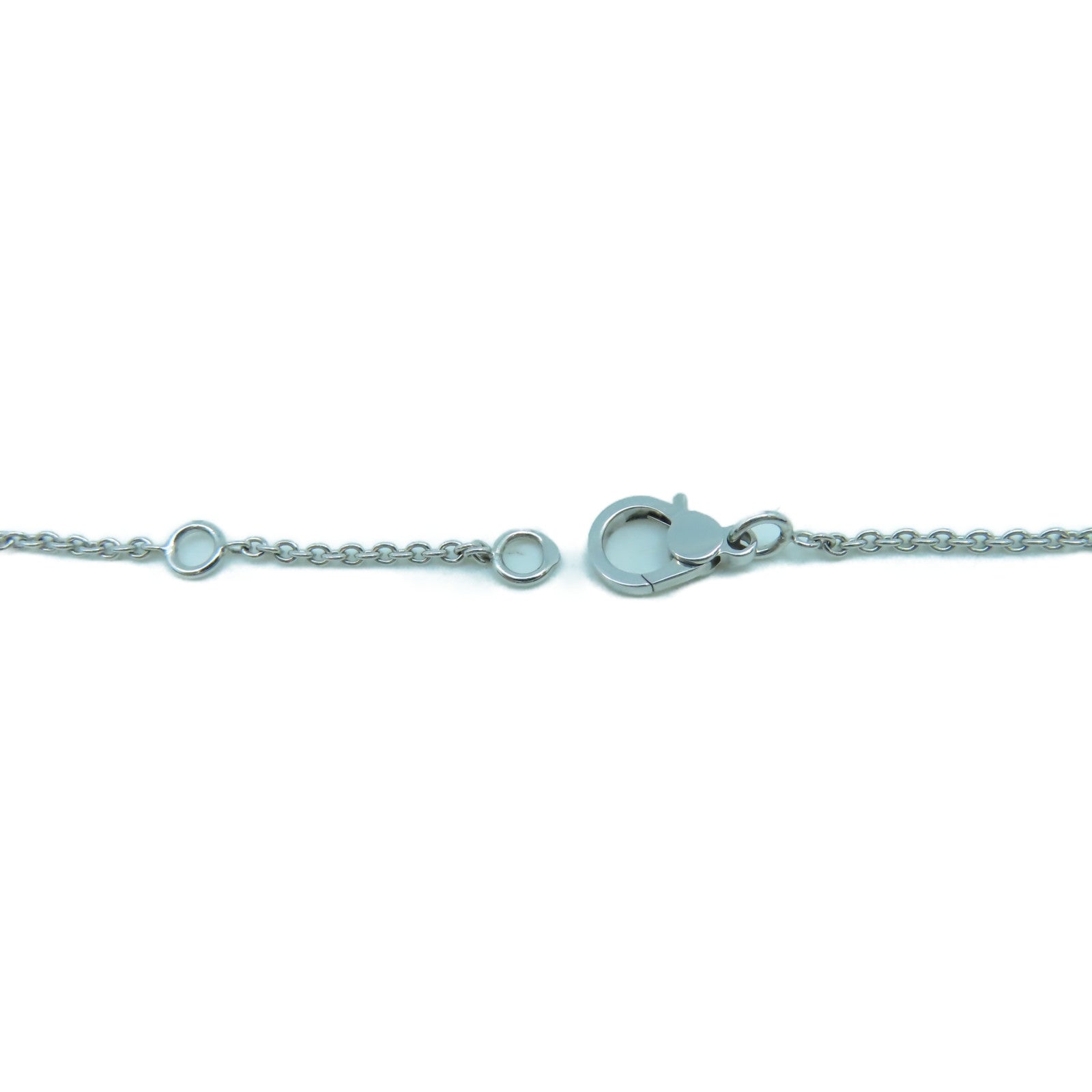 HERMES 18K白金Finesse Pendant 0.46ct鑽石項鍊