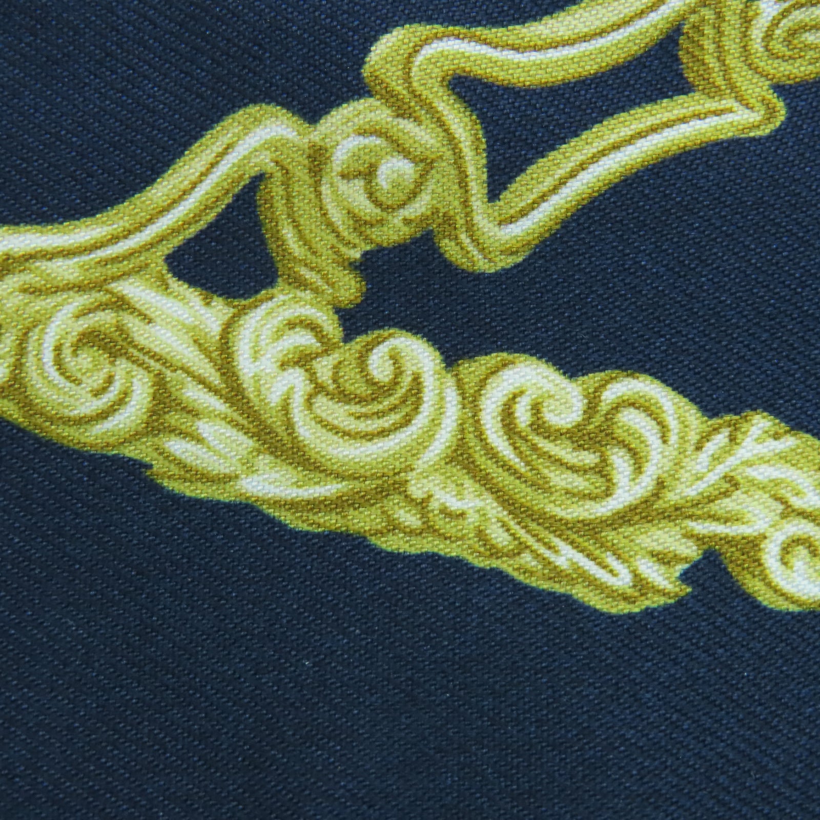 HERMES 絲質Twilly絲巾藍色