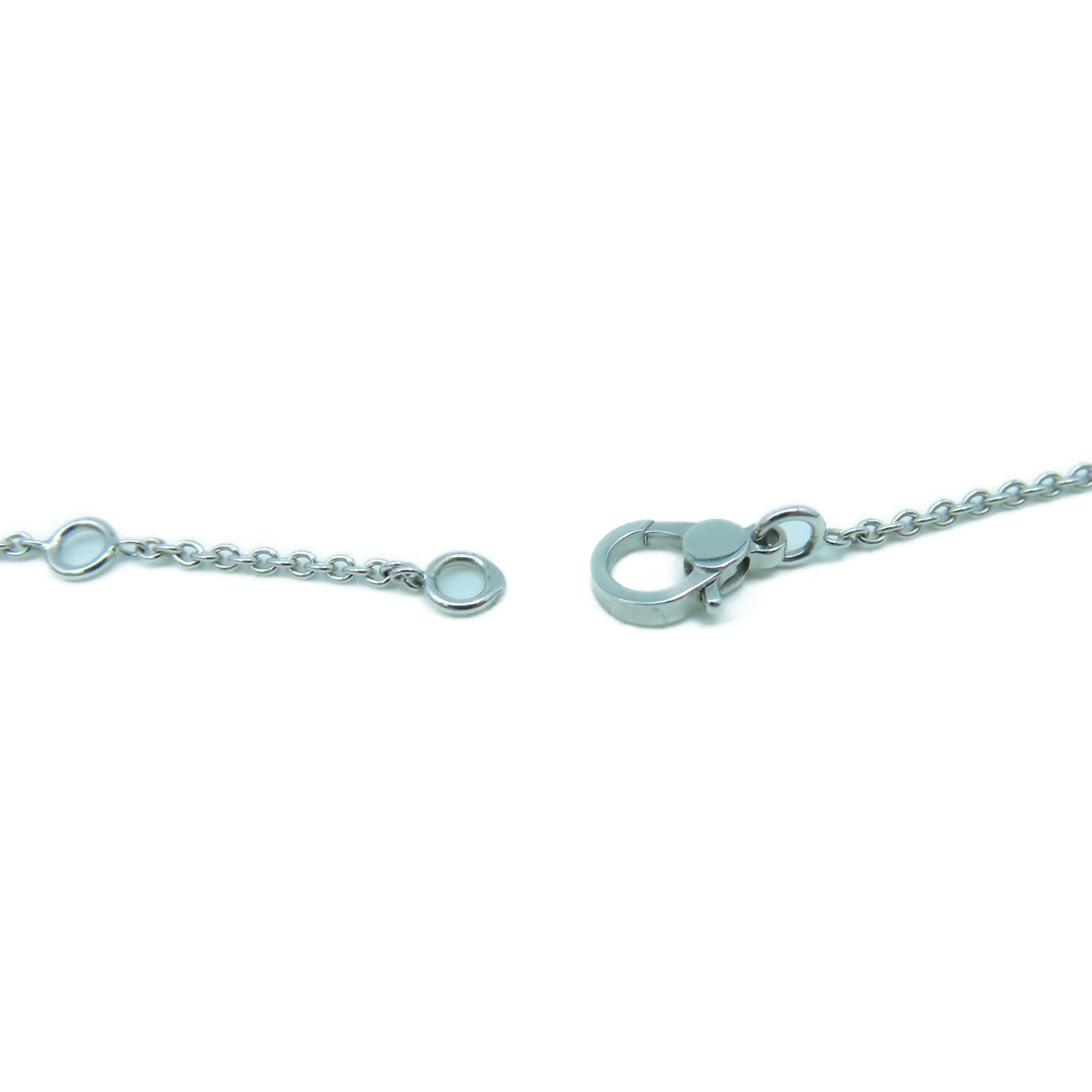 HERMES 18K白金Finesse Pendant 0.46ct鑽石項鍊