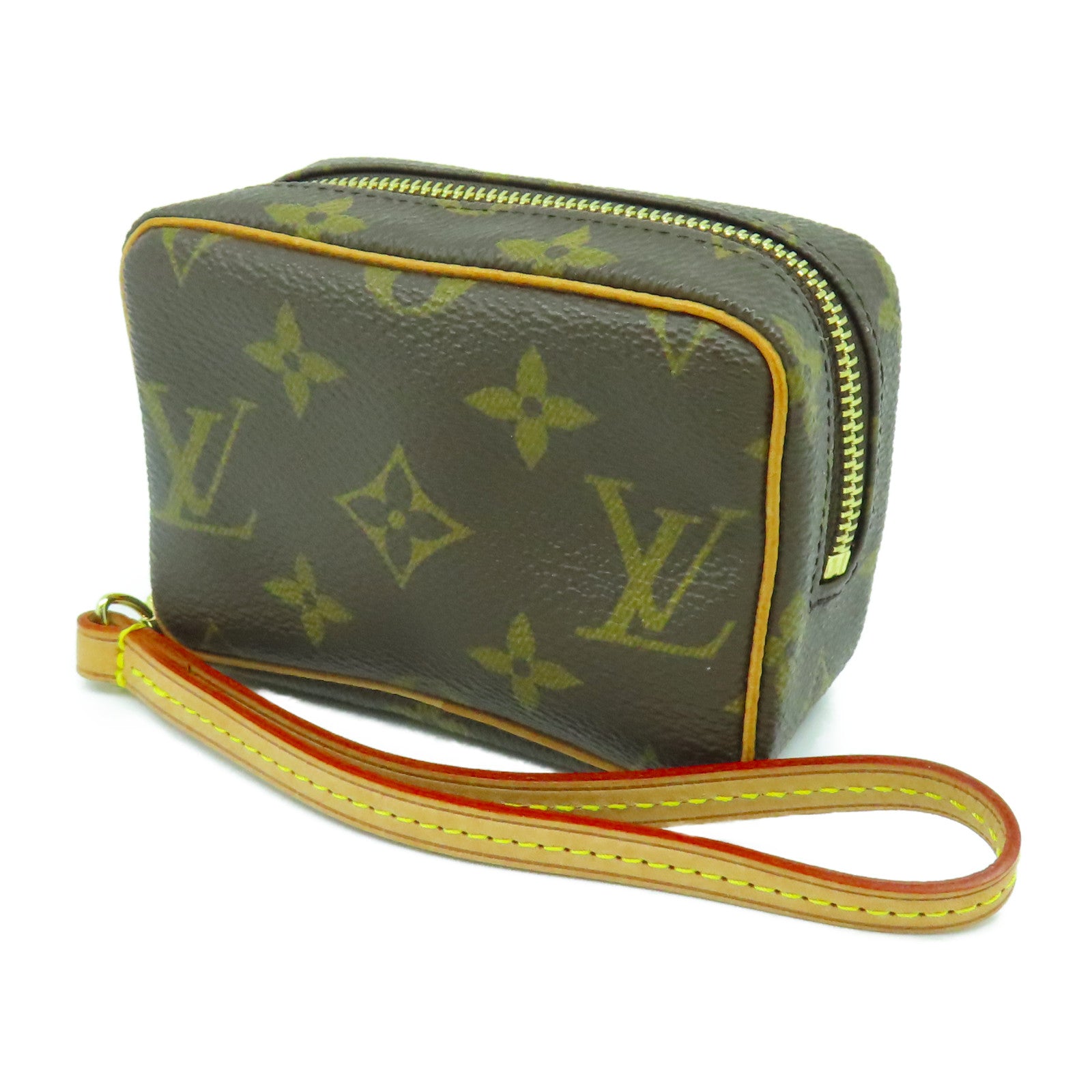 LOUIS VUITTON Monogram Trousse Wapiti Pouch金扣手拿包啡色