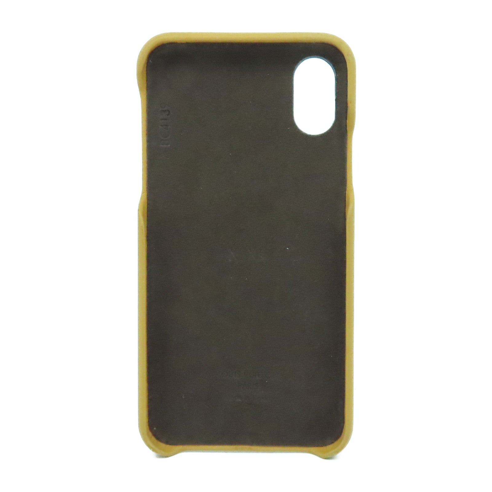 LOUIS VUITTON Monogram/皮革Phone Case金扣手機袋啡色