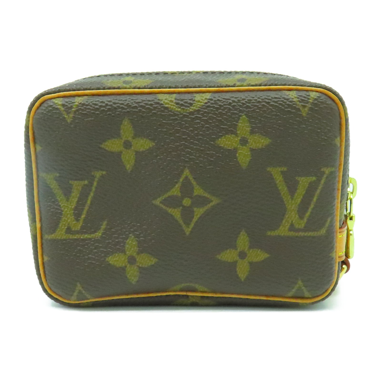 LOUIS VUITTON Monogram Trousse Wapiti Pouch金扣手拿包啡色