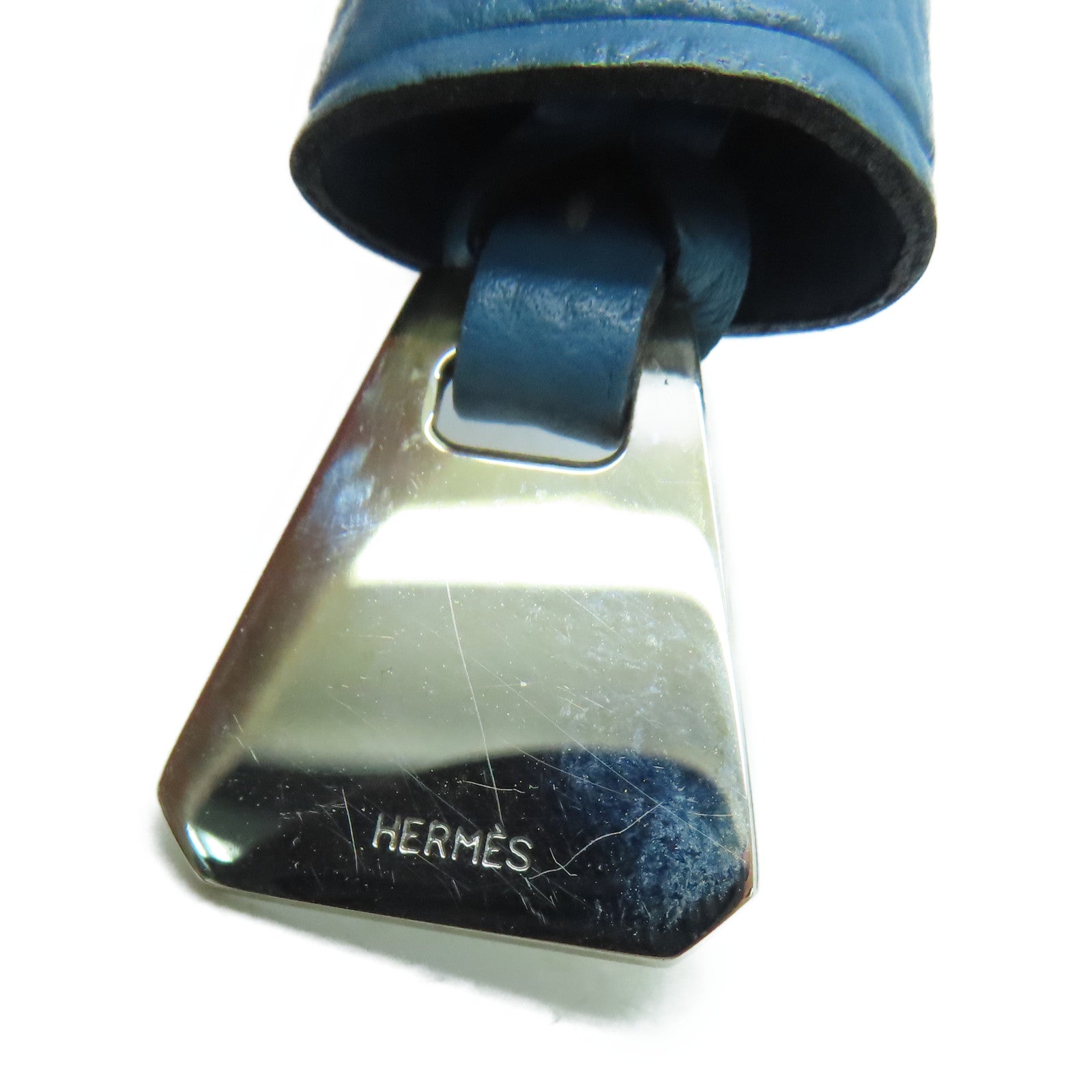 HERMES 【激减优惠】Epsom皮革Charm挂饰蓝色