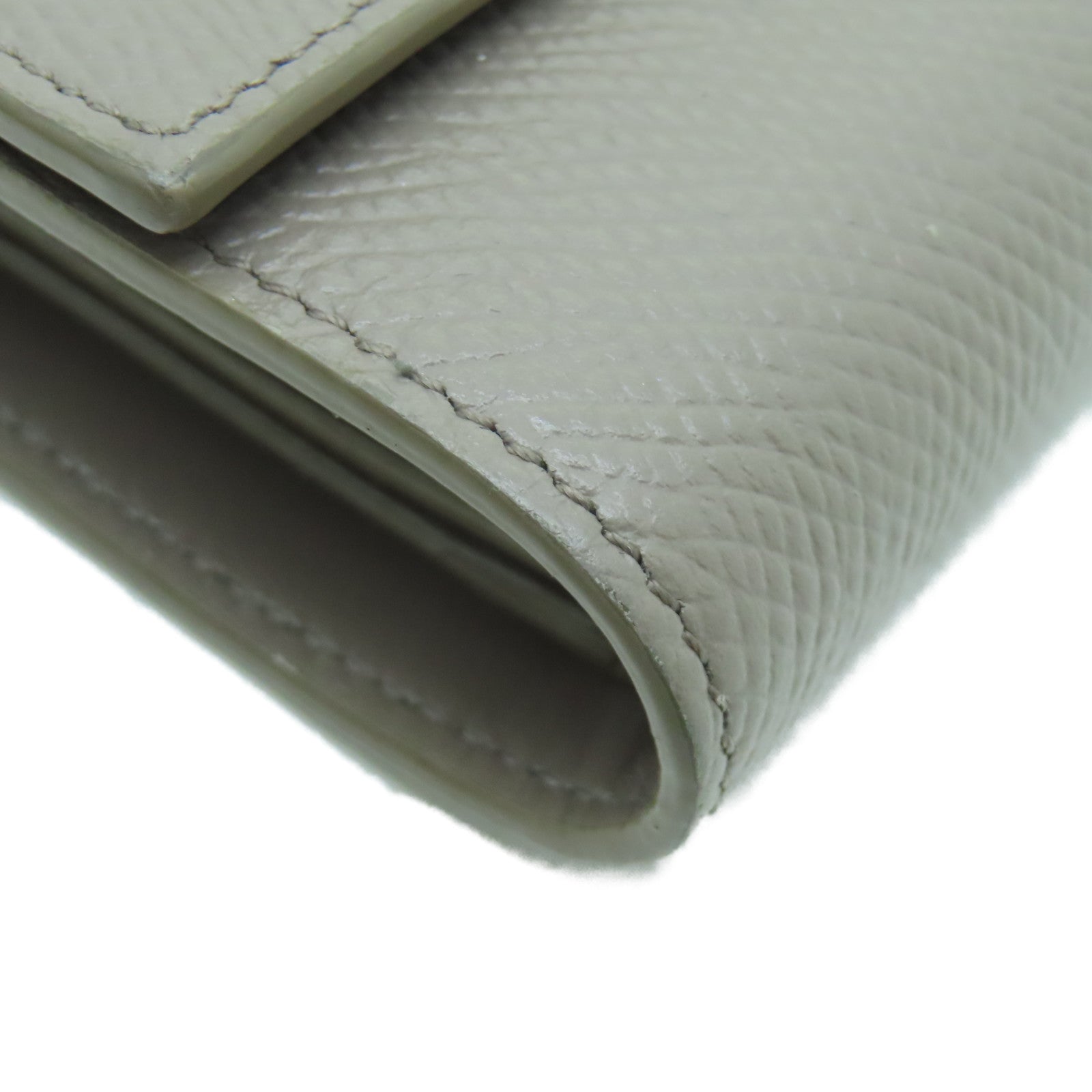 CELINE 【激減優惠】牛皮皮革Fold Wallet金扣錢包灰色