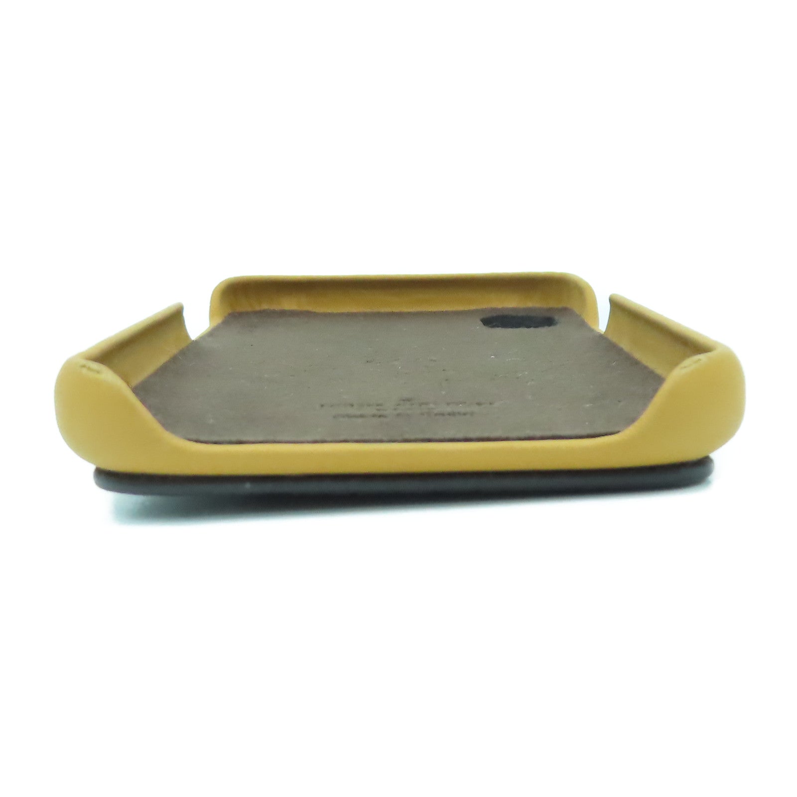 LOUIS VUITTON Monogram/皮革Phone Case金扣手機袋啡色
