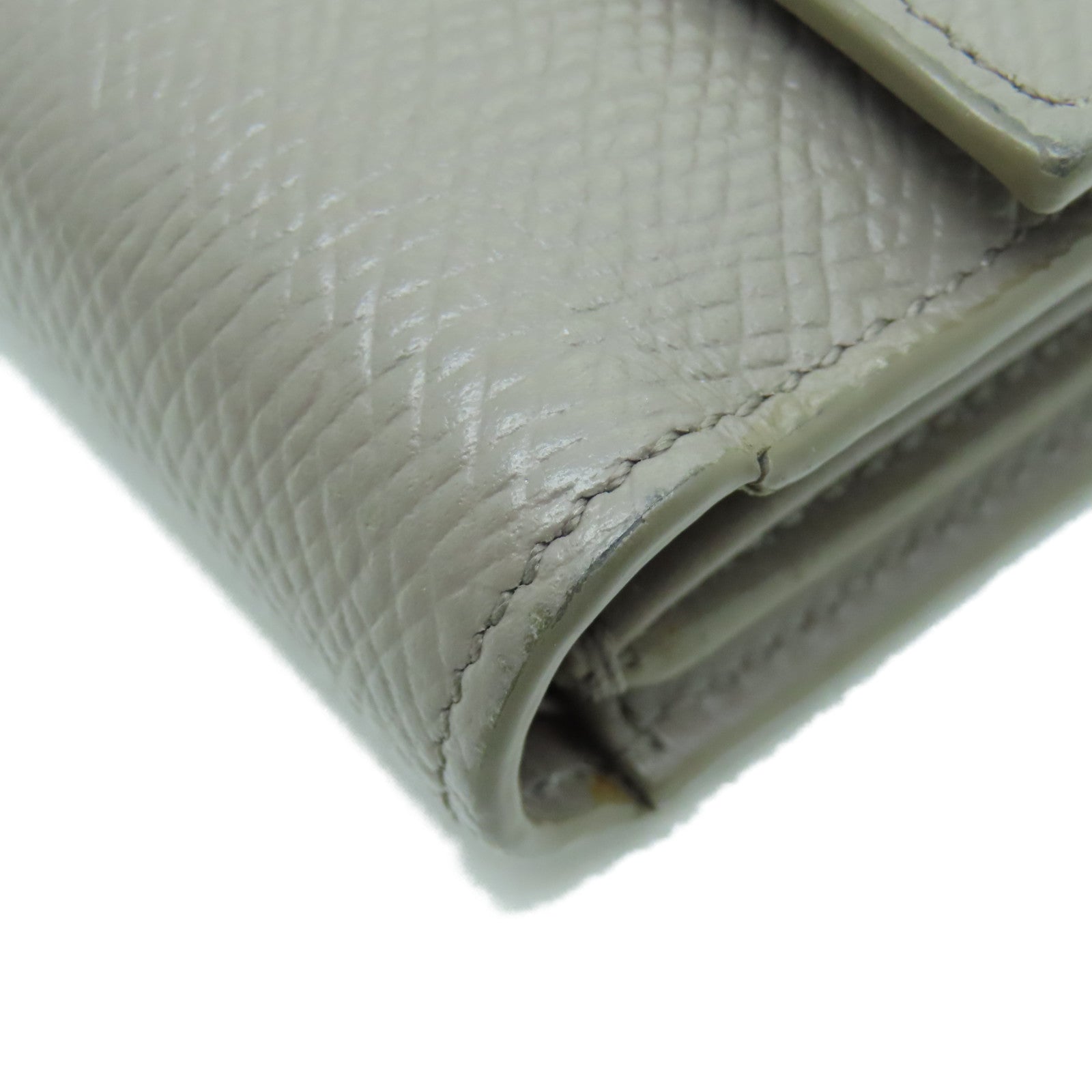 CELINE 【激減優惠】牛皮皮革Fold Wallet金扣錢包灰色