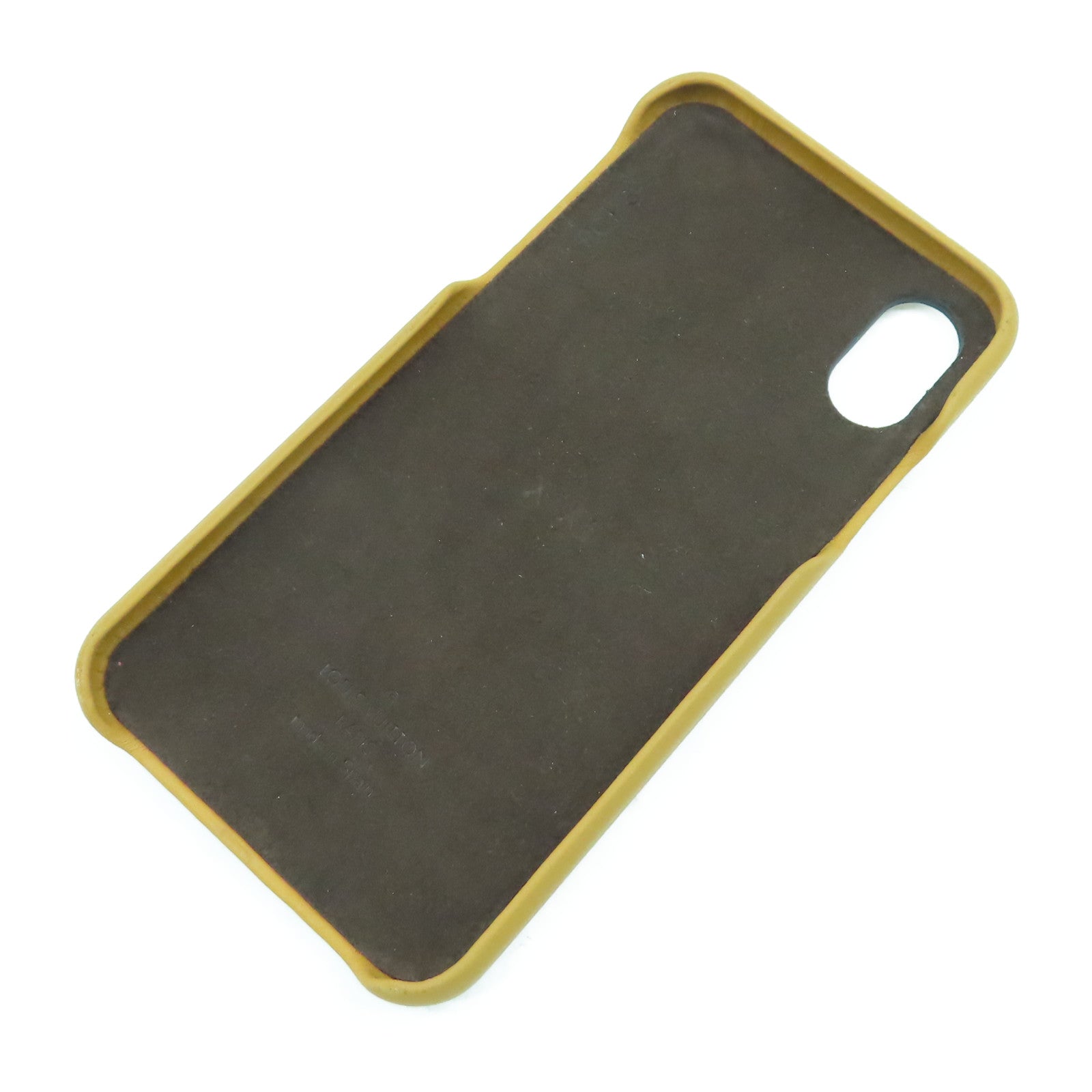 LOUIS VUITTON Monogram/皮革Phone Case金扣手機袋啡色