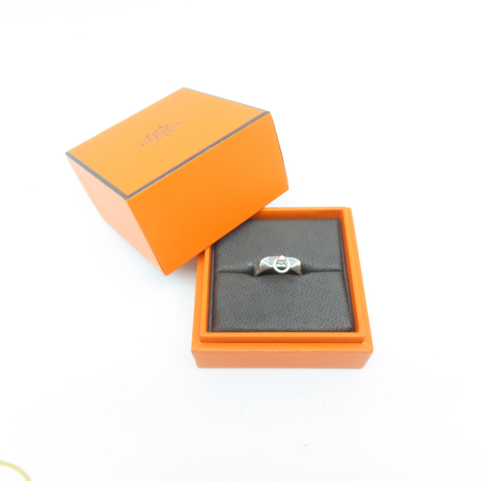 HERMES 【激減優惠】925純銀Collier De Chien戒指US#7/Hermes#54