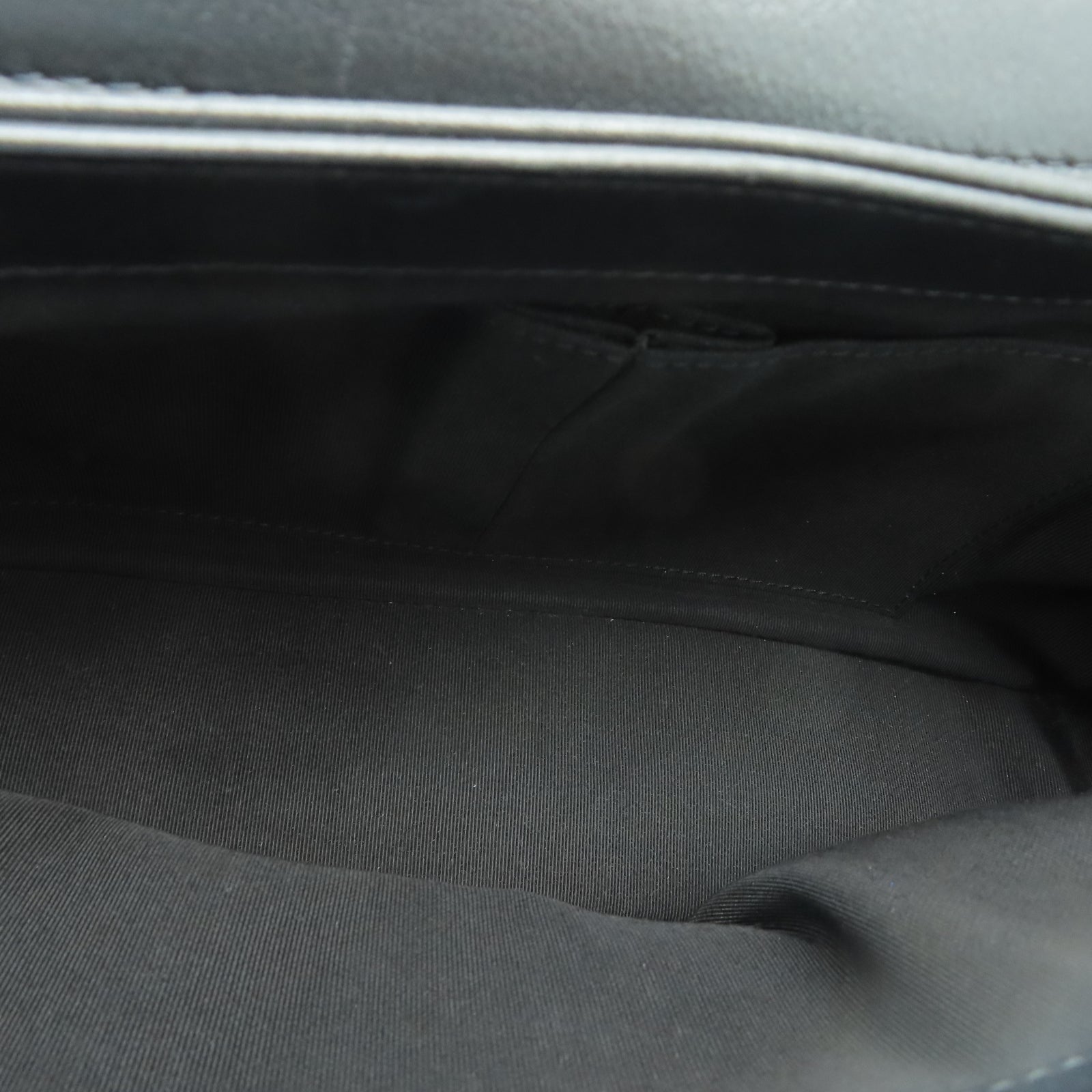 CHANEL 斜纹牛皮皮革/蛇皮皮革2 Way Shoulder Bag金扣链带肩背袋黑色
