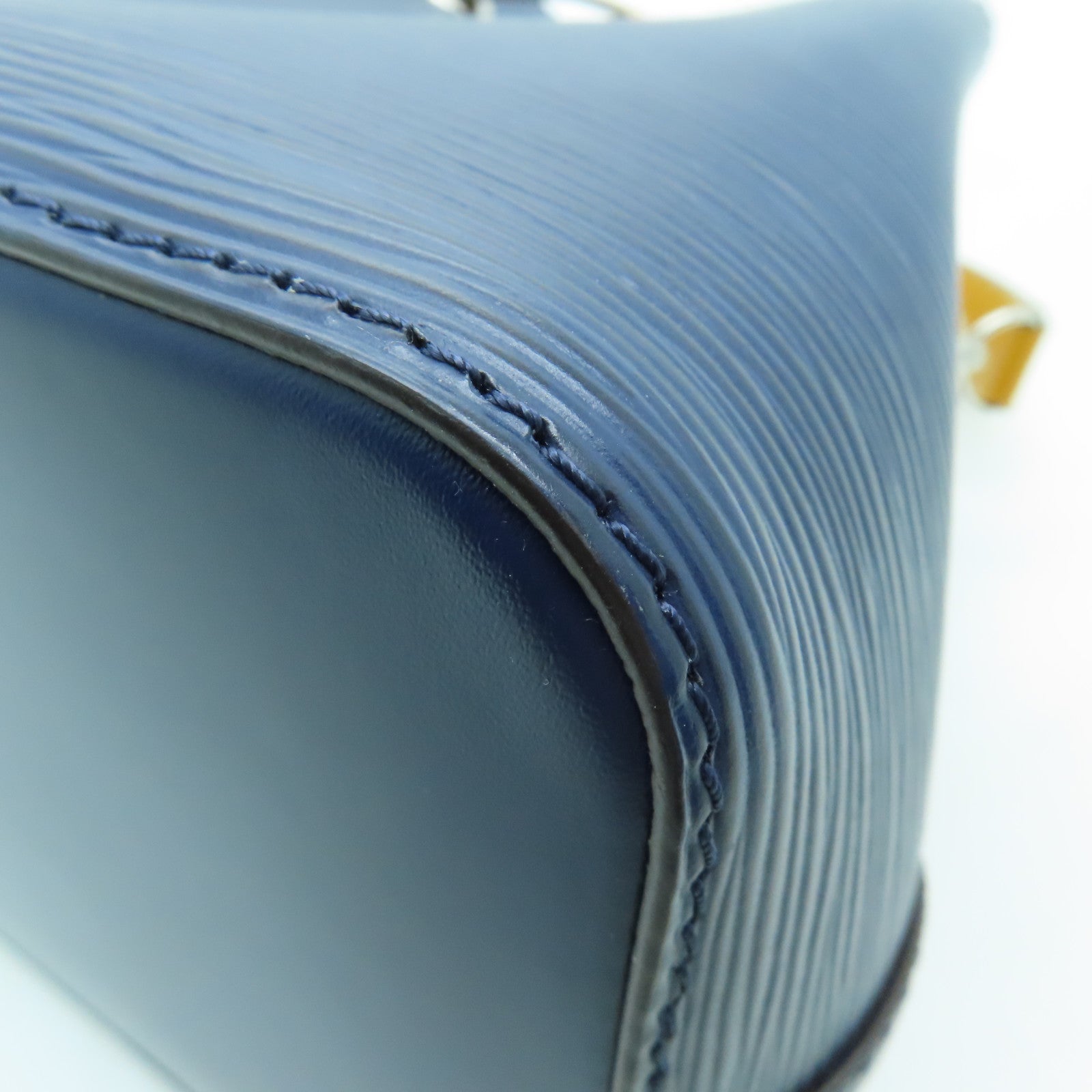 LOUIS VUITTON Epi Neo Noe BB銀扣手挽肩背兩用袋深藍色/橙色