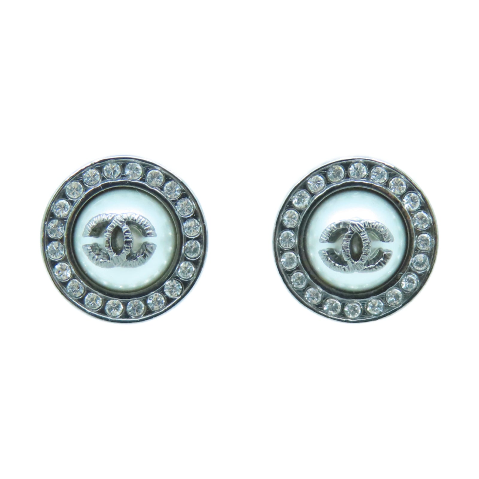 CHANEL 金屬Earrings耳環銀色