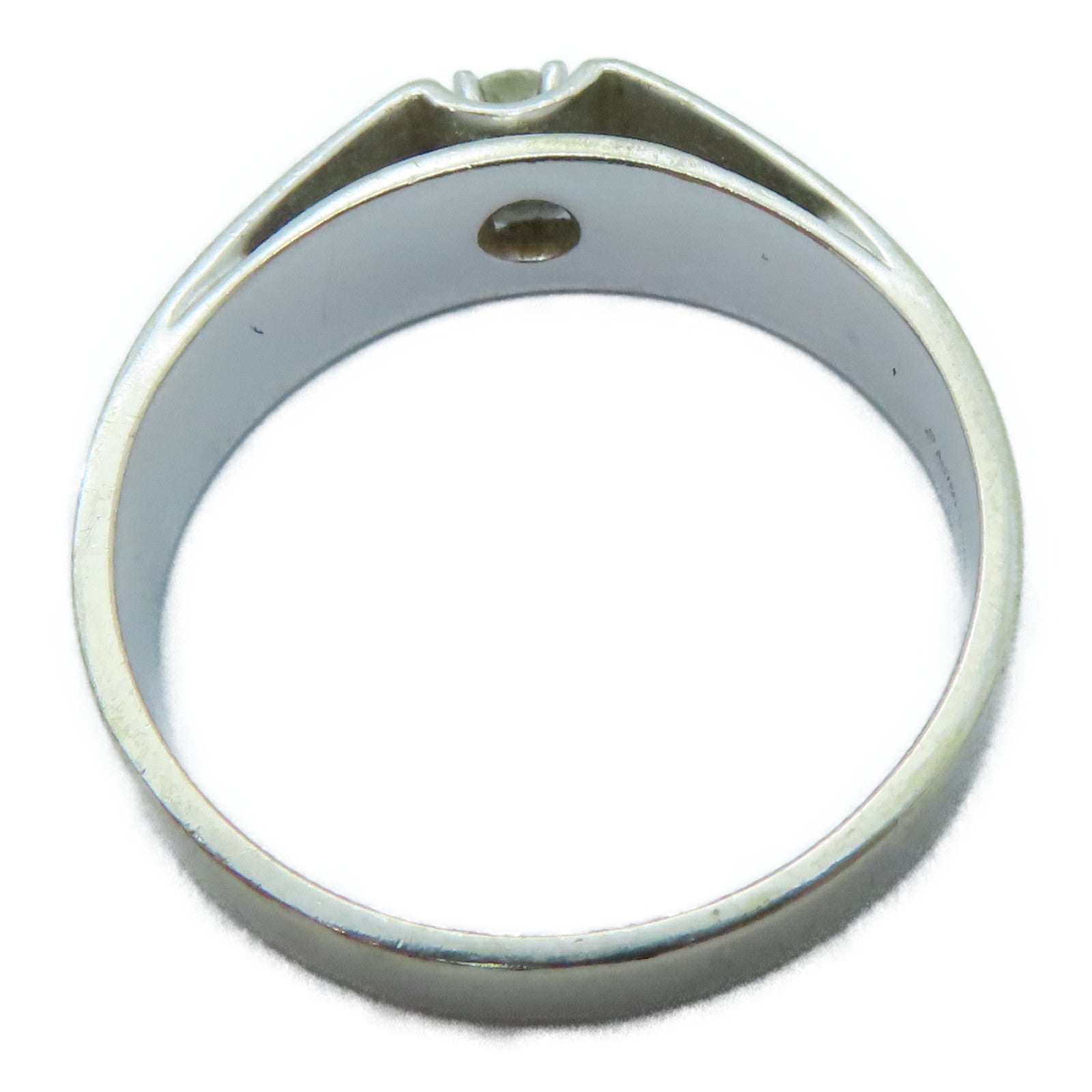 JEWELRY 18K白金Diamond Ring 0.12ct钻石戒指US#9.5