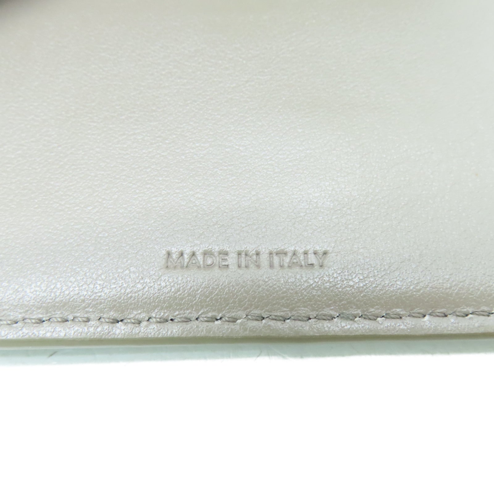 CELINE 【激減優惠】牛皮皮革Fold Wallet金扣錢包灰色