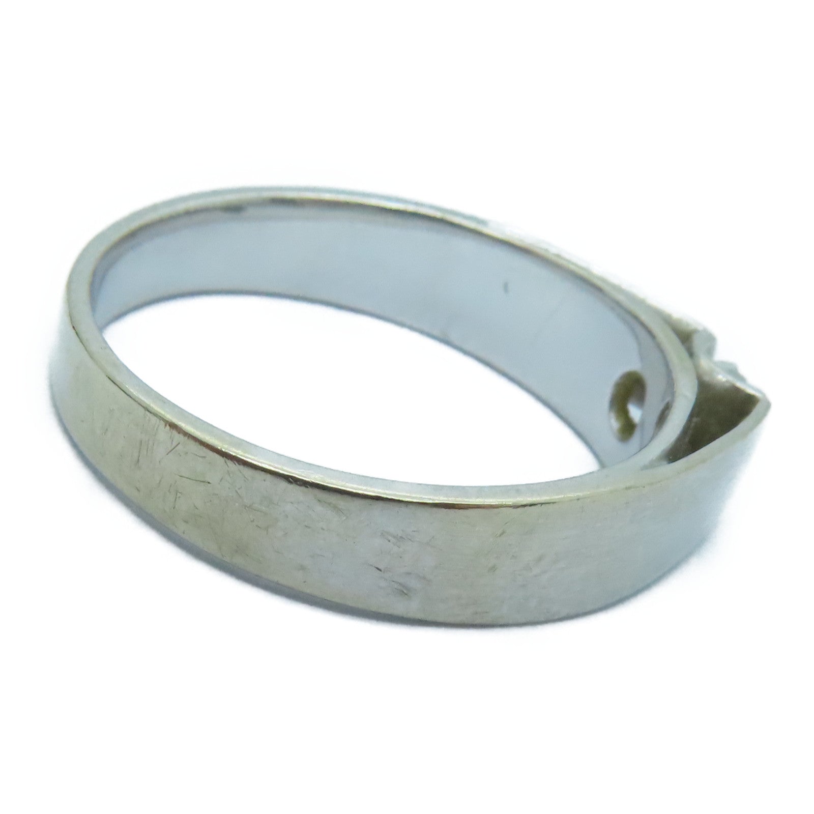 JEWELRY 18K白金Diamond Ring 0.12ct钻石戒指US#9.5