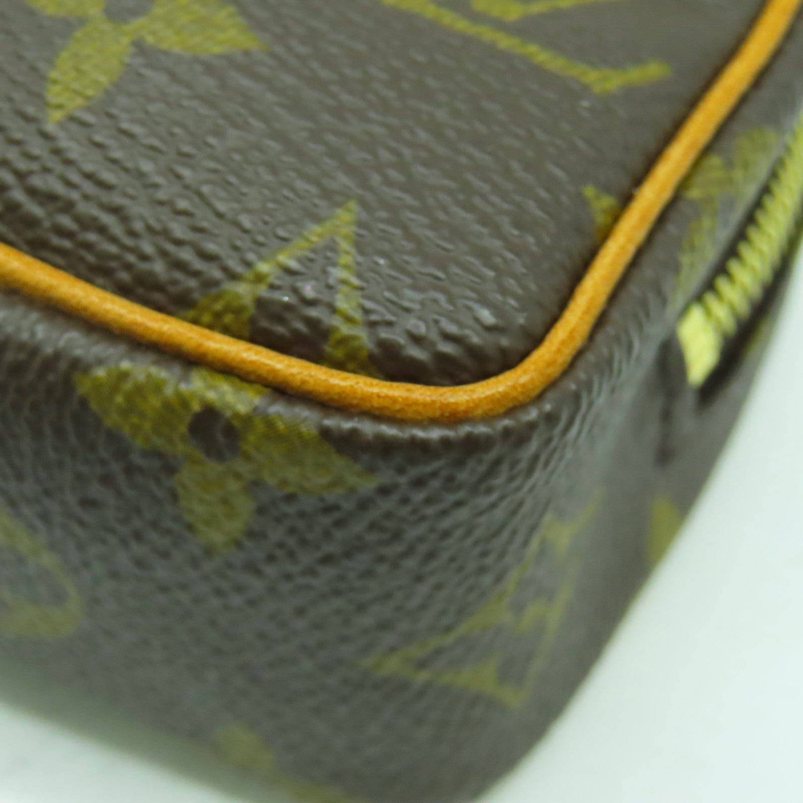 LOUIS VUITTON Monogram Trousse Wapiti Pouch金扣手拿包啡色