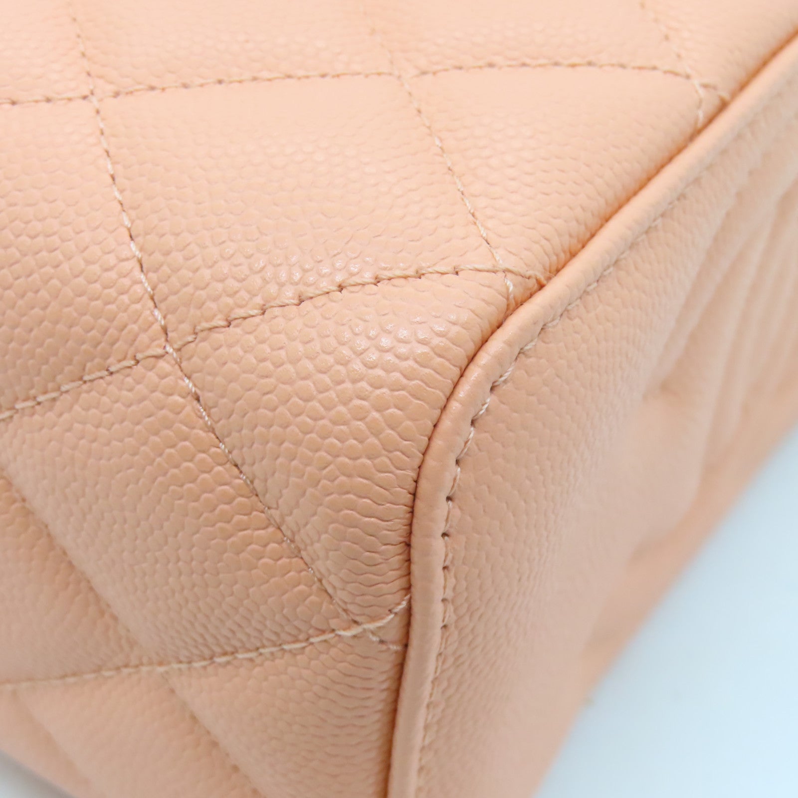 CHANEL 【激減優惠】菱格Caviar皮革Chain Shoulder Bag金扣鏈帶肩背袋粉紅色