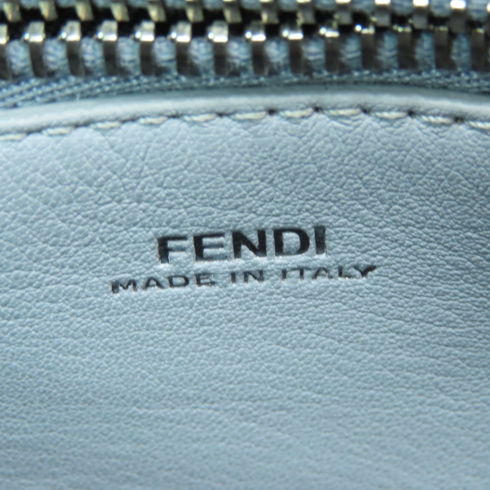 FENDI 牛皮皮革Dot Com銀扣手挽肩背兩用袋黒色