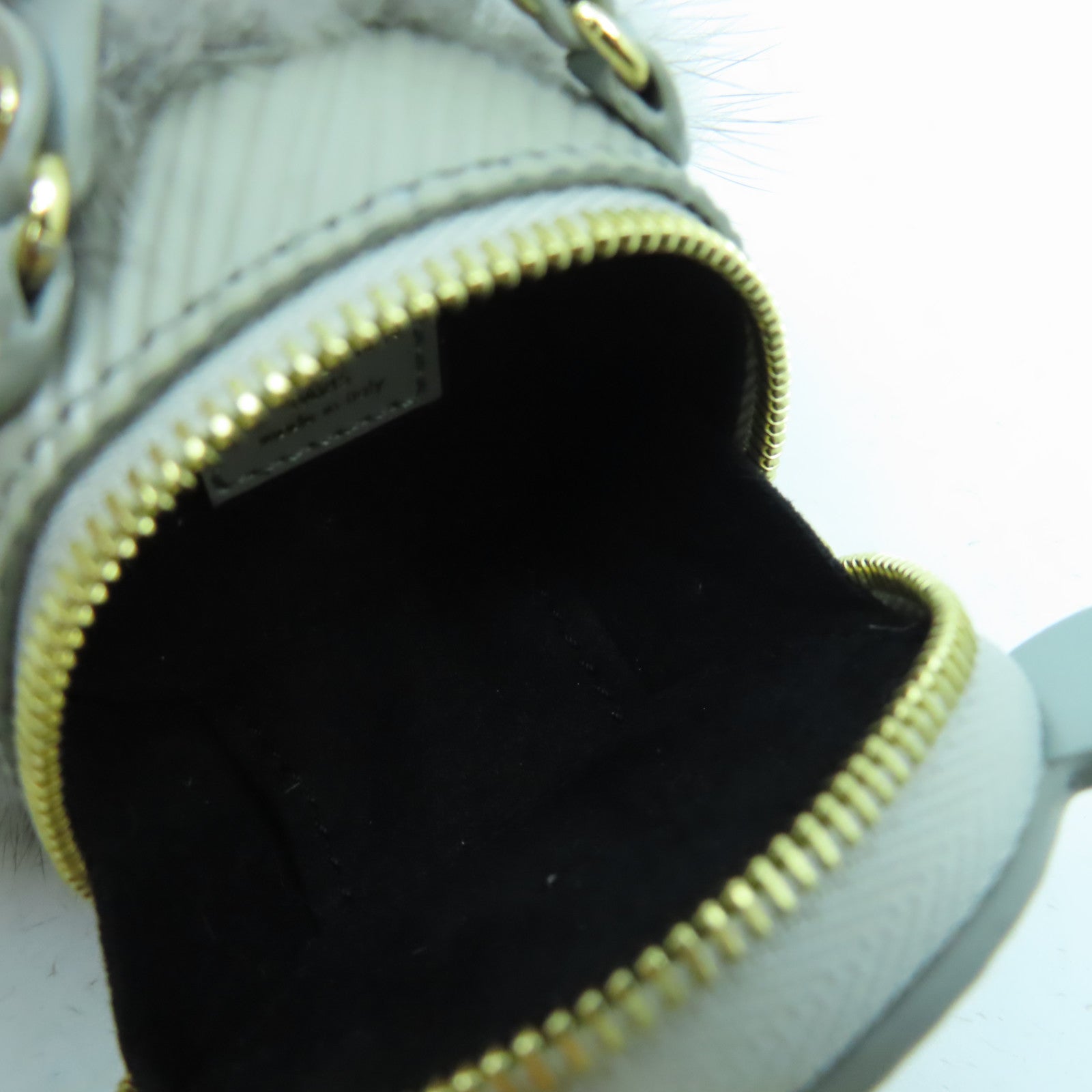 LOUIS VUITTON 皮革/皮草Key Ring/Charm金扣鑰匙圈/掛飾灰色