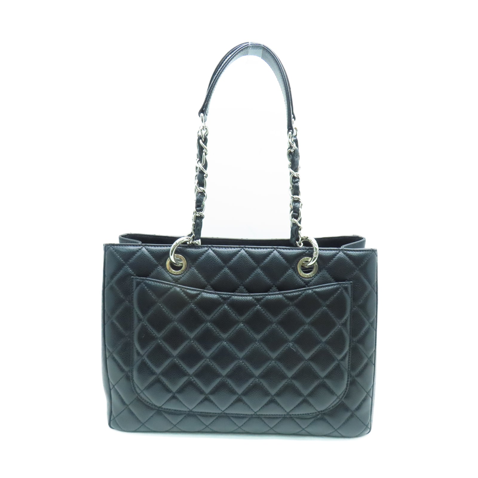 Chanel black leather shoulder bag Clearance