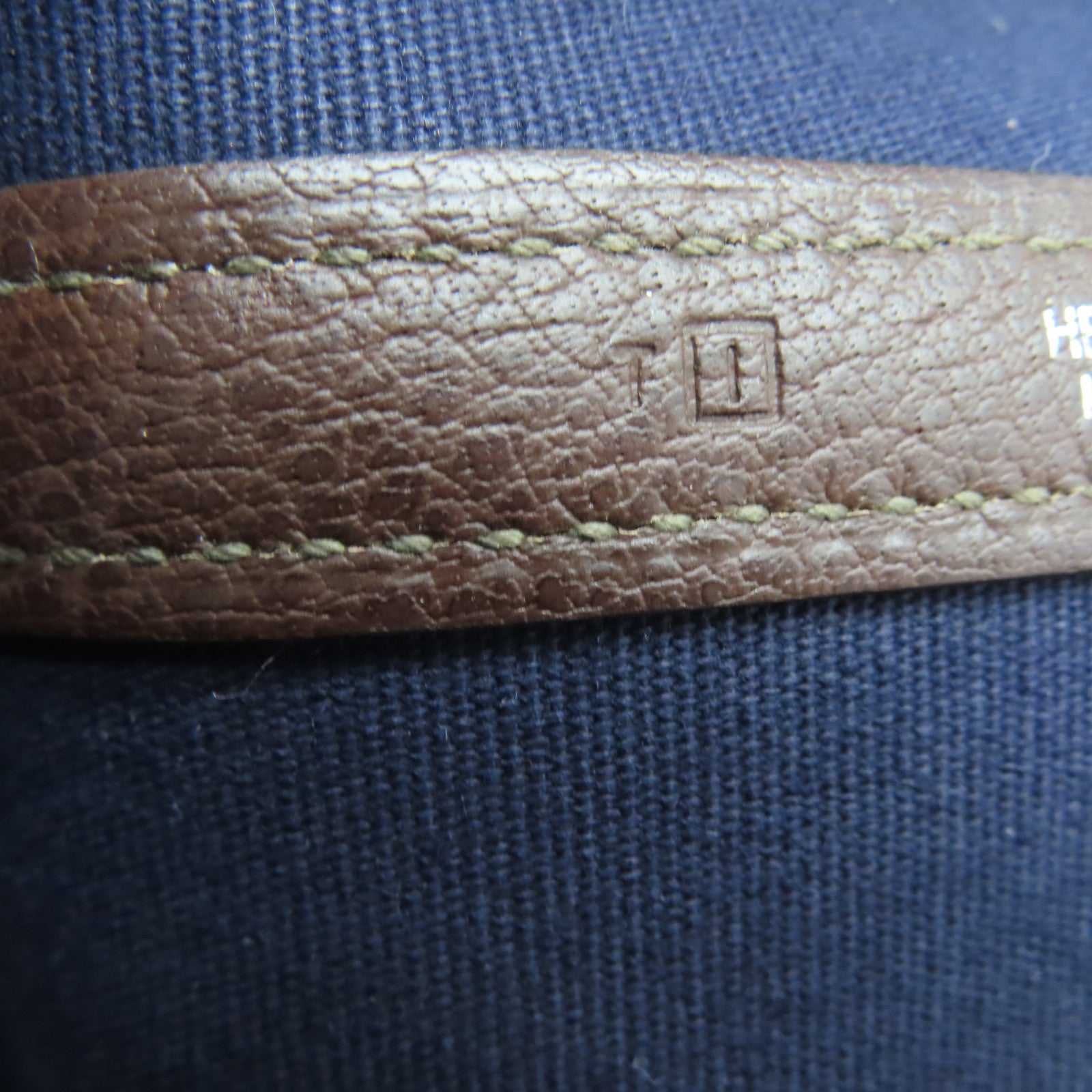 HERMES 帆布Garden Party PM银扣手挽袋红色