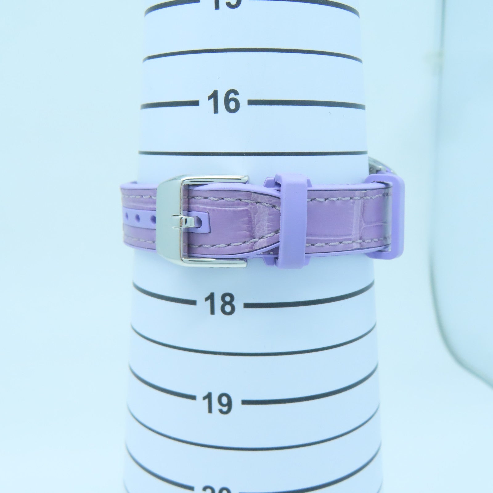 FRANCK MULLER Vanguard不鏽鋼/鱷魚皮革手錶石英機芯白色