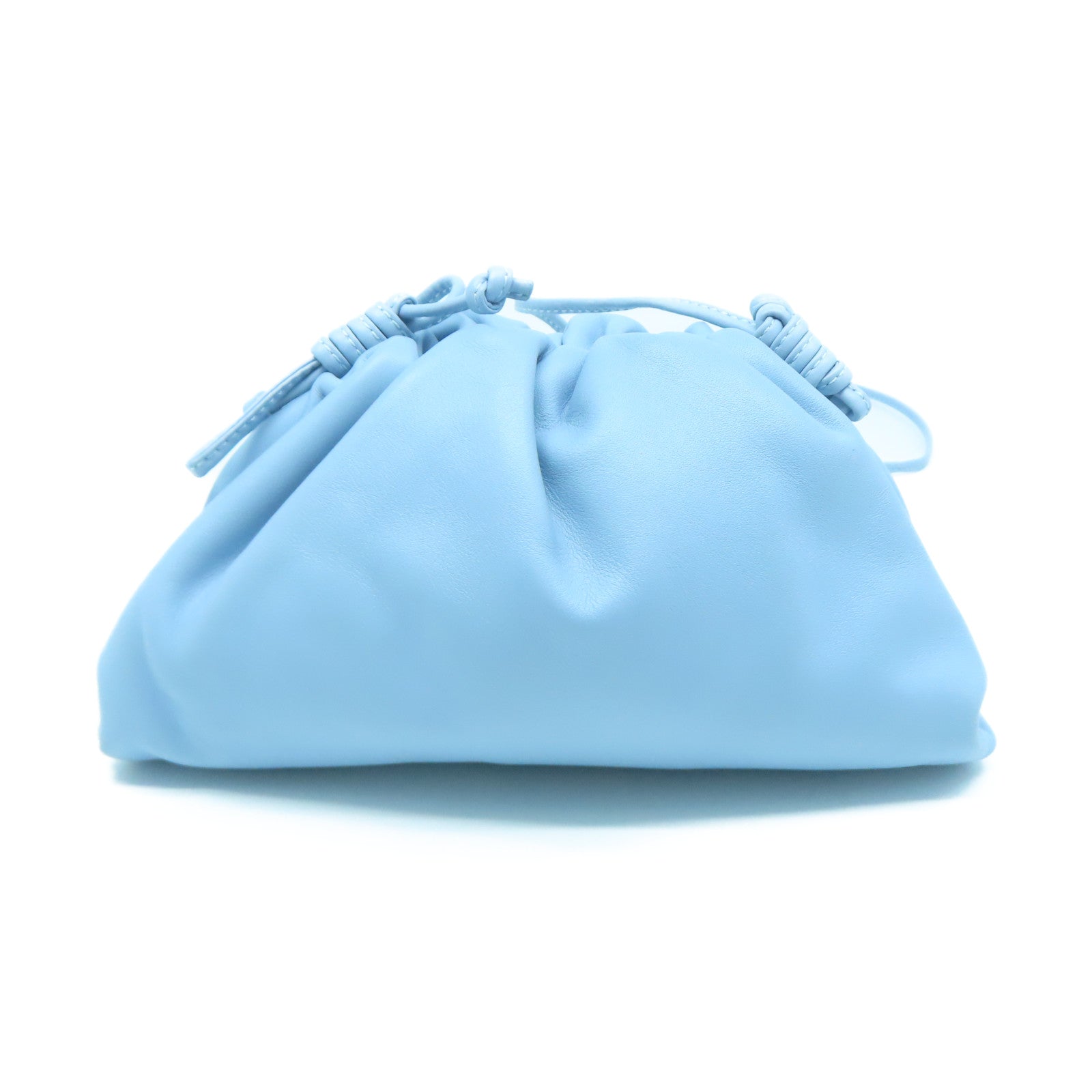 BOTTEGA VENETA 牛皮皮革Pouch With Strap金扣肩背袋藍色