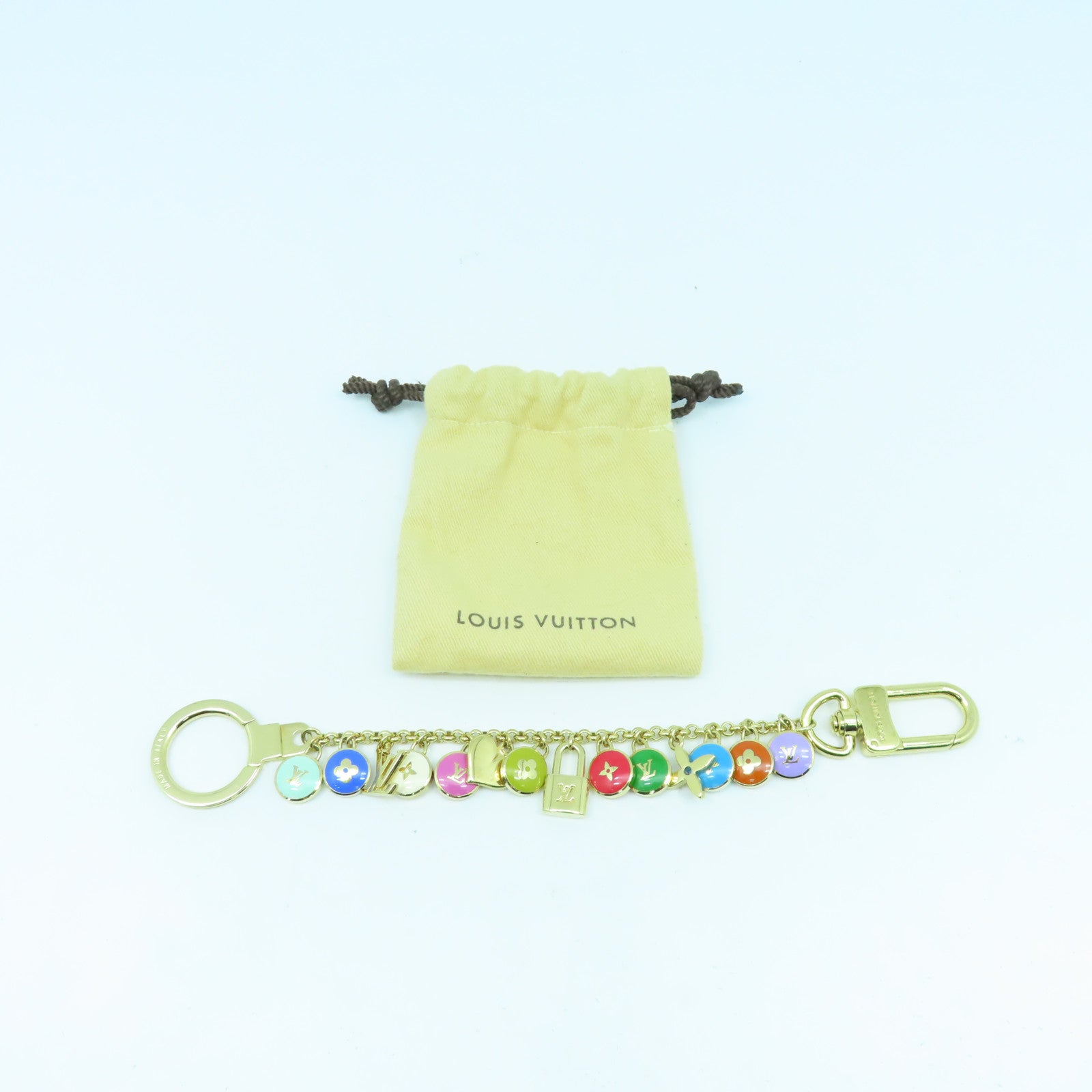 LOUIS VUITTON 金屬Key Ring/Charm金扣鑰匙圈/掛飾彩色