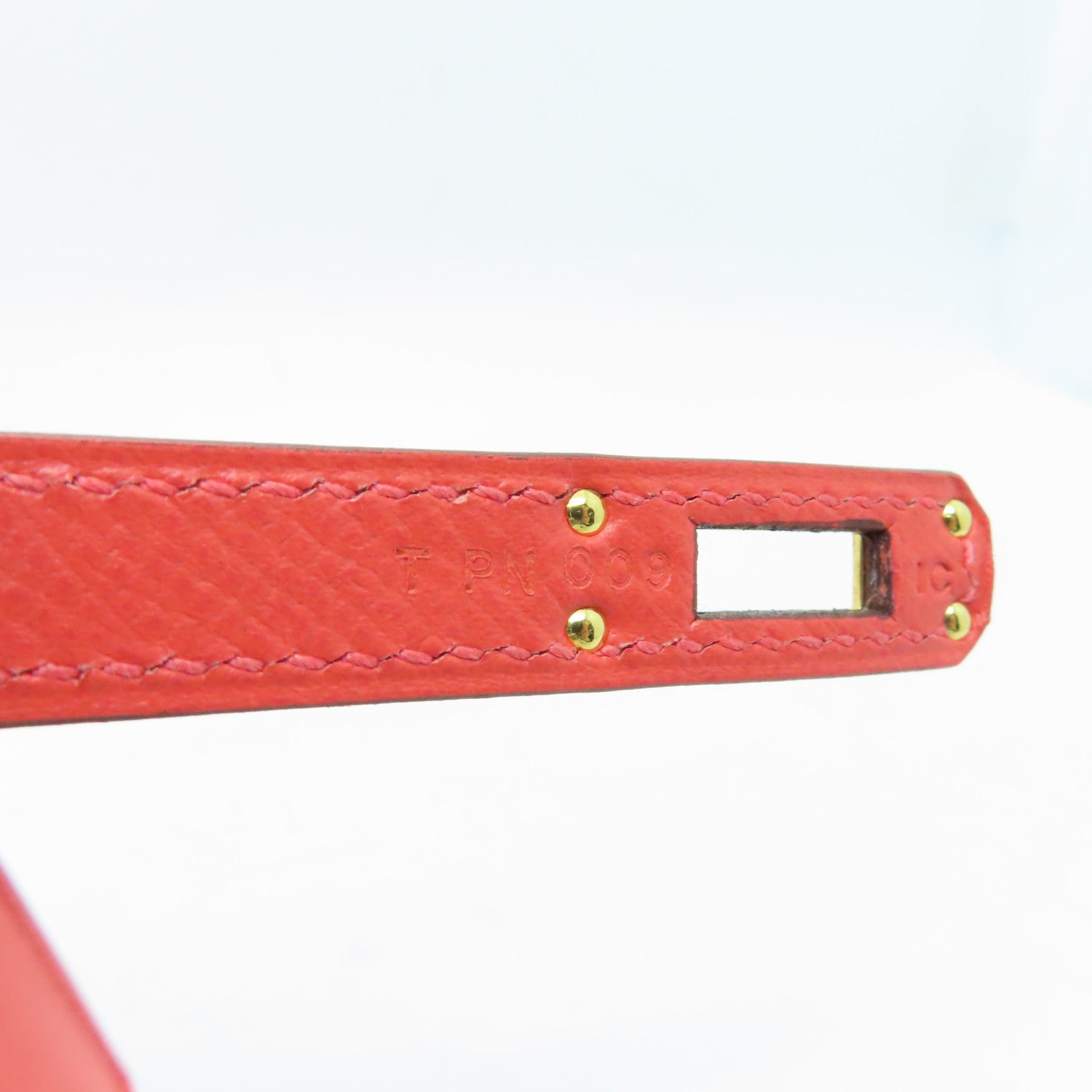 HERMES Epsom皮革Kelly 25金扣手挽肩背两用袋Capucine