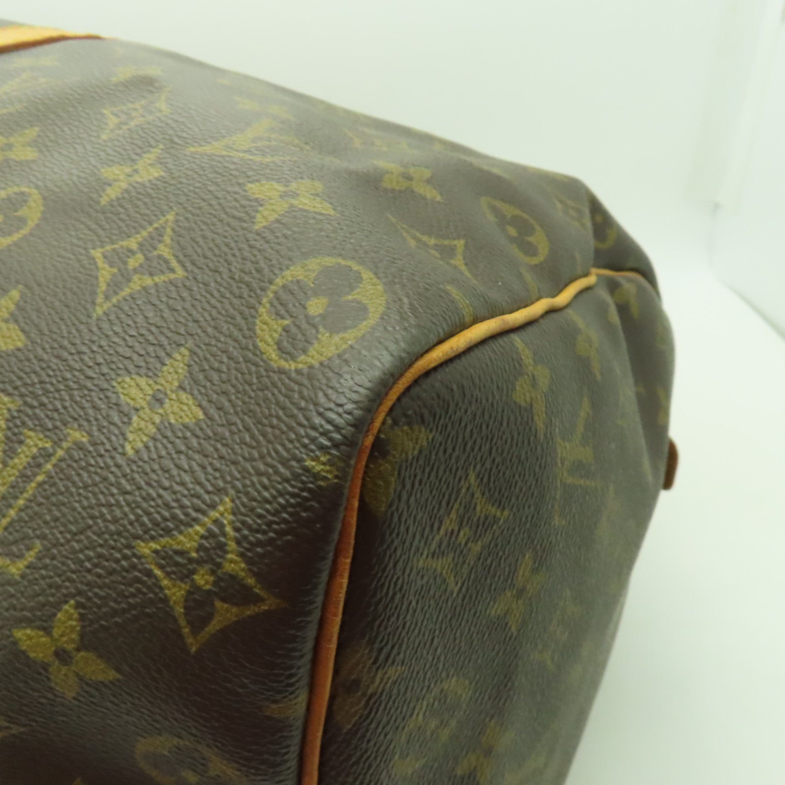 LOUIS VUITTON Monogram Keepall 50金扣波士頓包棕色