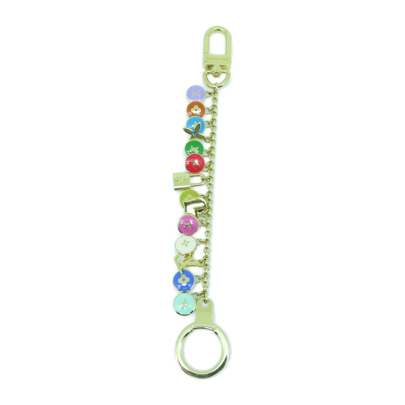LOUIS VUITTON 金屬Key Ring/Charm金扣鑰匙圈/掛飾彩色