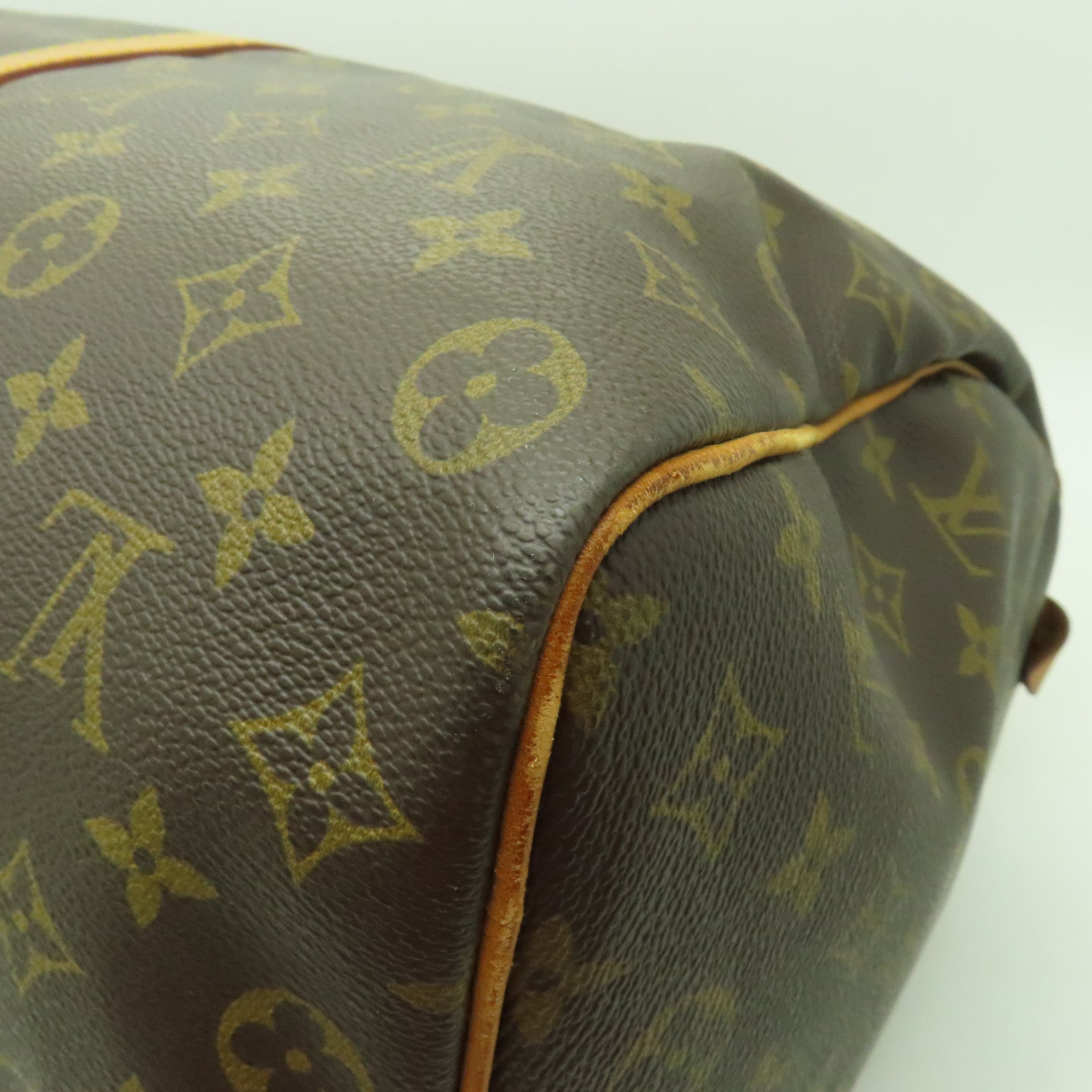 LOUIS VUITTON Monogram Keepall 50金扣波士頓包棕色