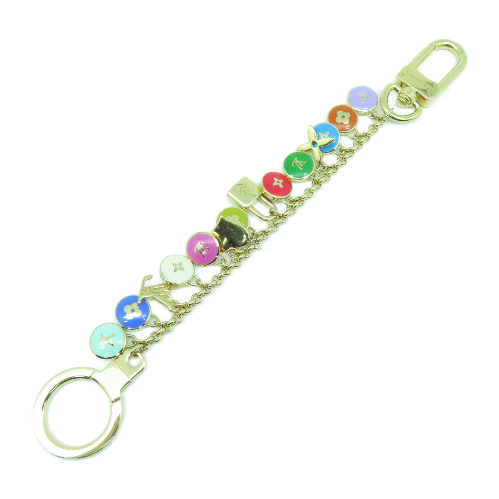 LOUIS VUITTON 金屬Key Ring/Charm金扣鑰匙圈/掛飾彩色