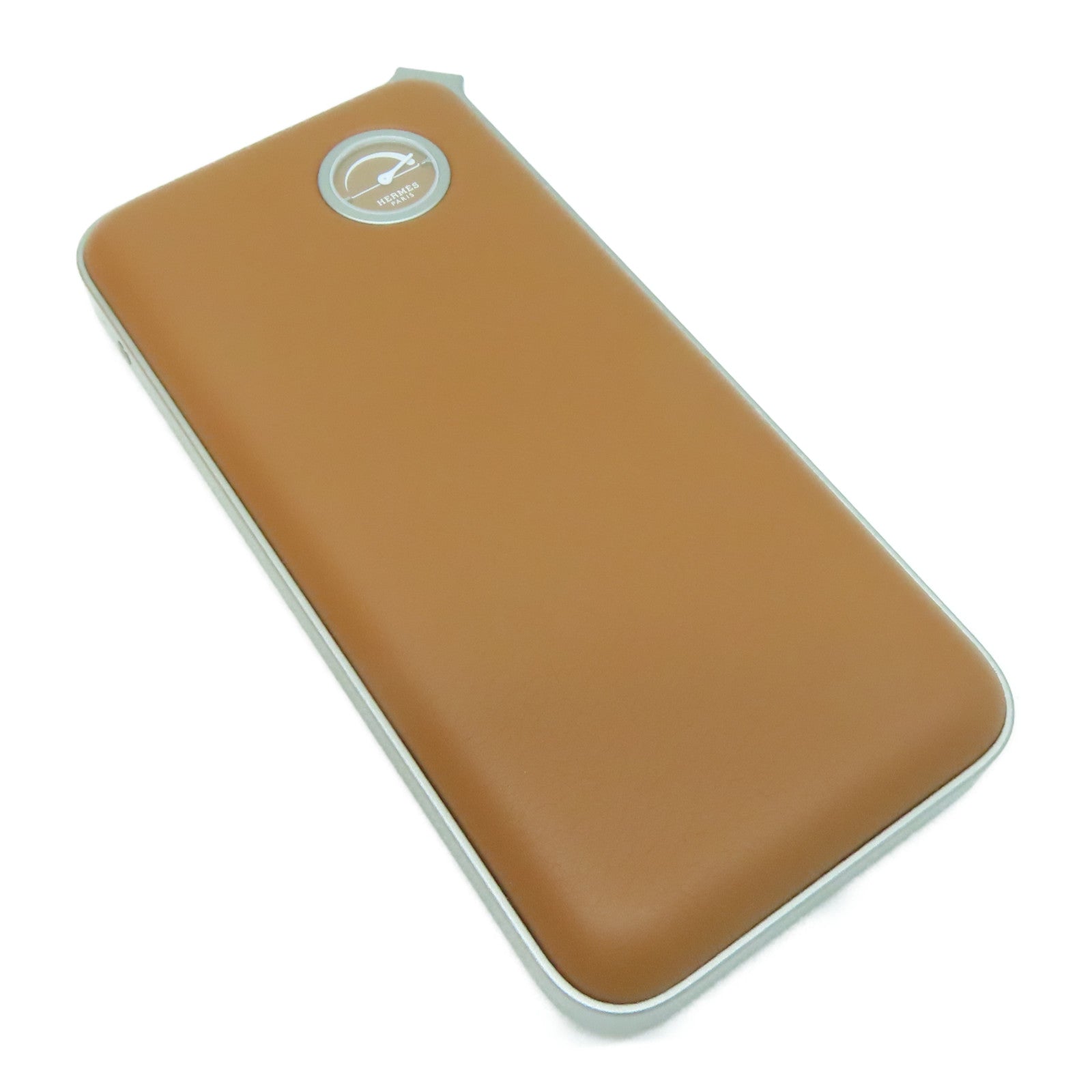 HERMES 皮革Volt H Power Bank啡色