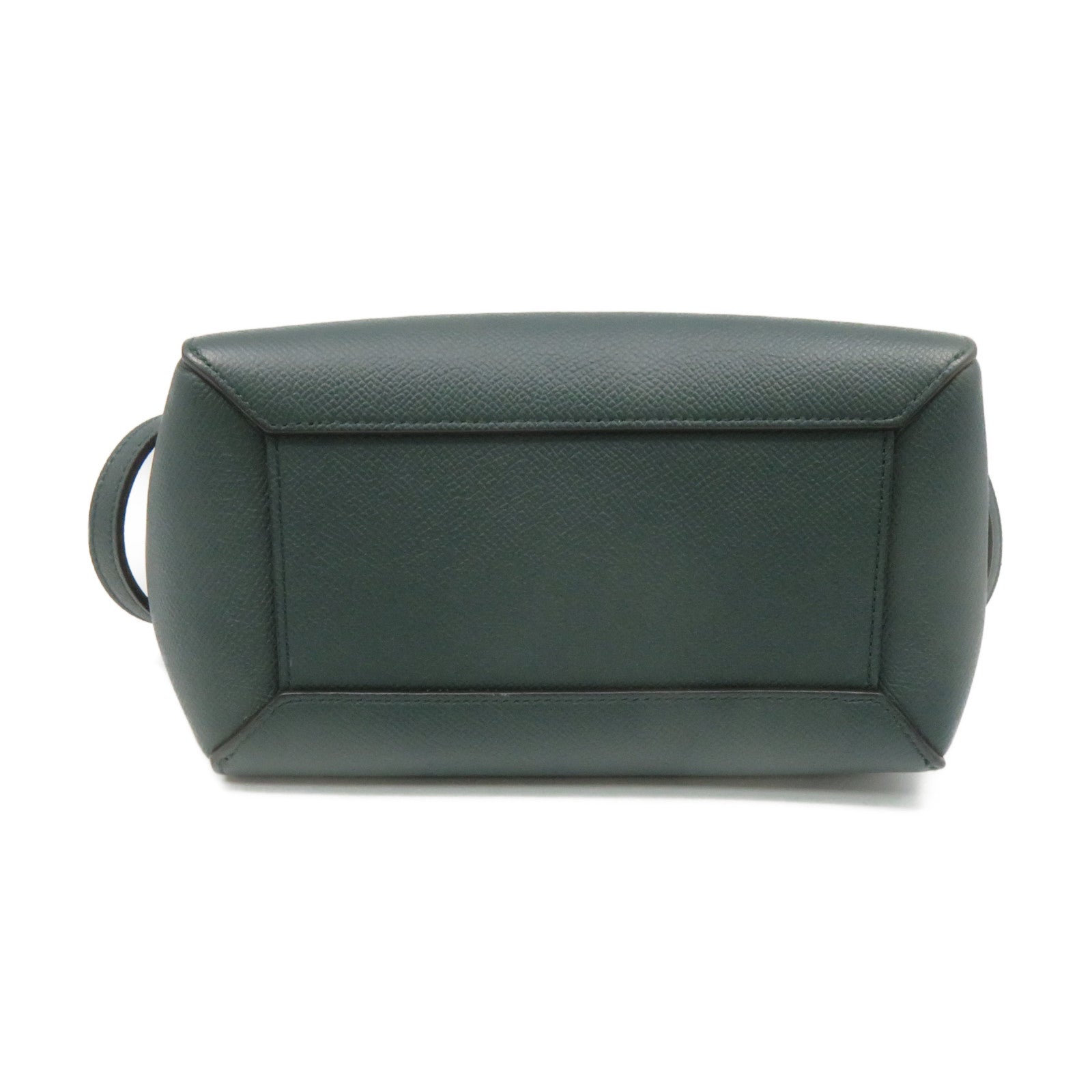 CELINE Cowhide Leather Nano Belt Bag 2Way Shoulder Bag Handle Shoulder Bag Green