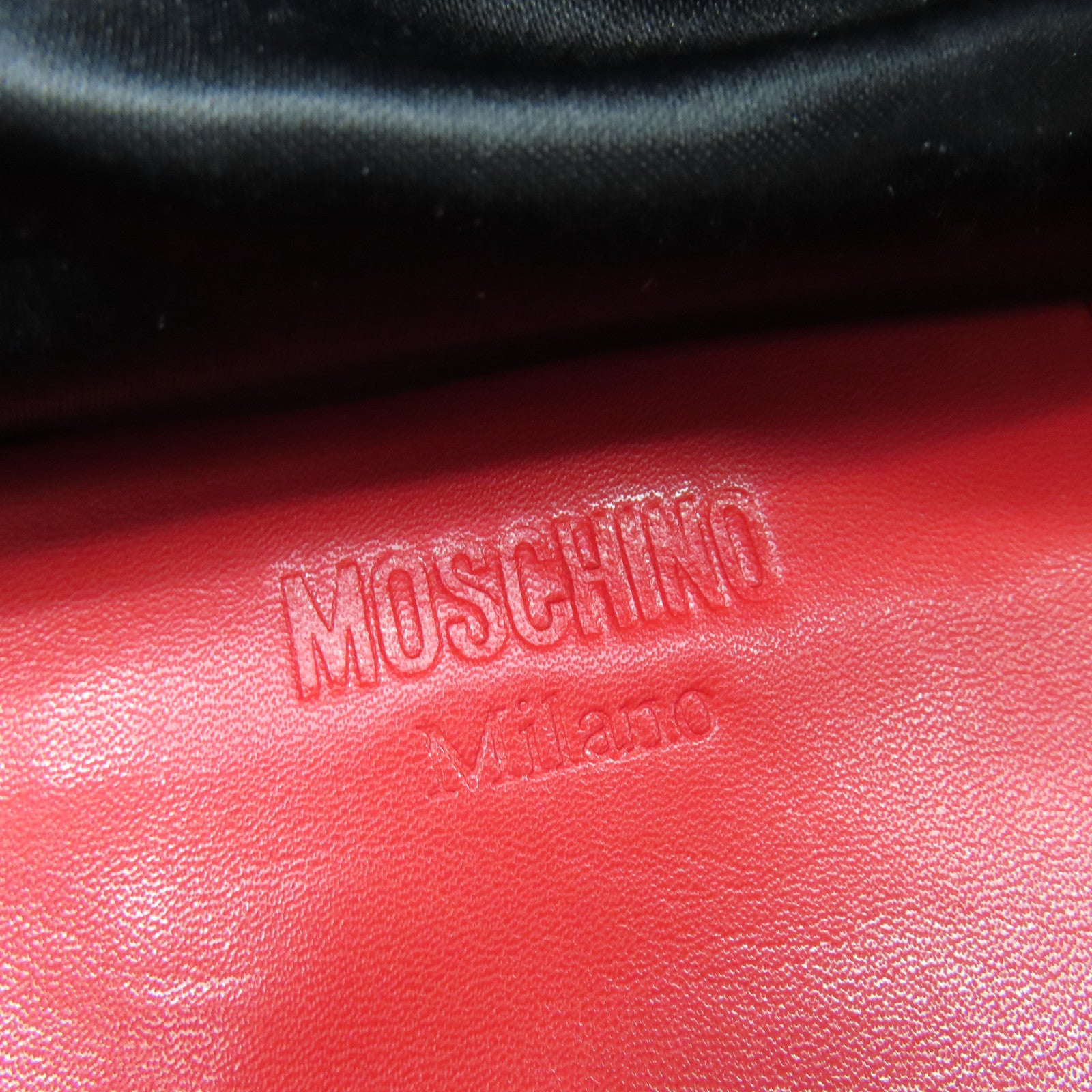 MOSCHINO 尼龍Belt Bag金扣腰包紅色
