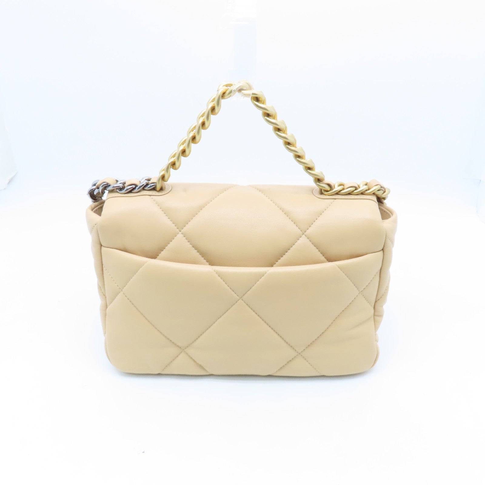 Sac Chanel Chanel 19 Tasche Beige HOT Leather Bags Chanel 19 Waist