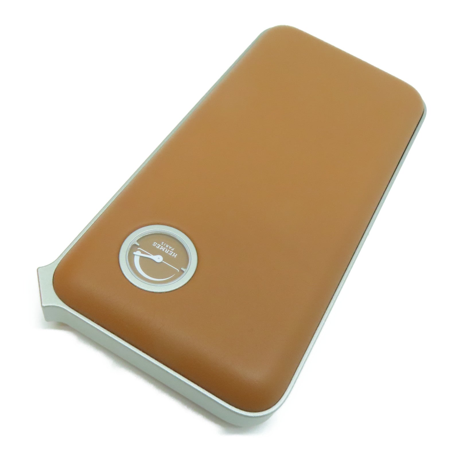 HERMES 皮革Volt H Power Bank啡色