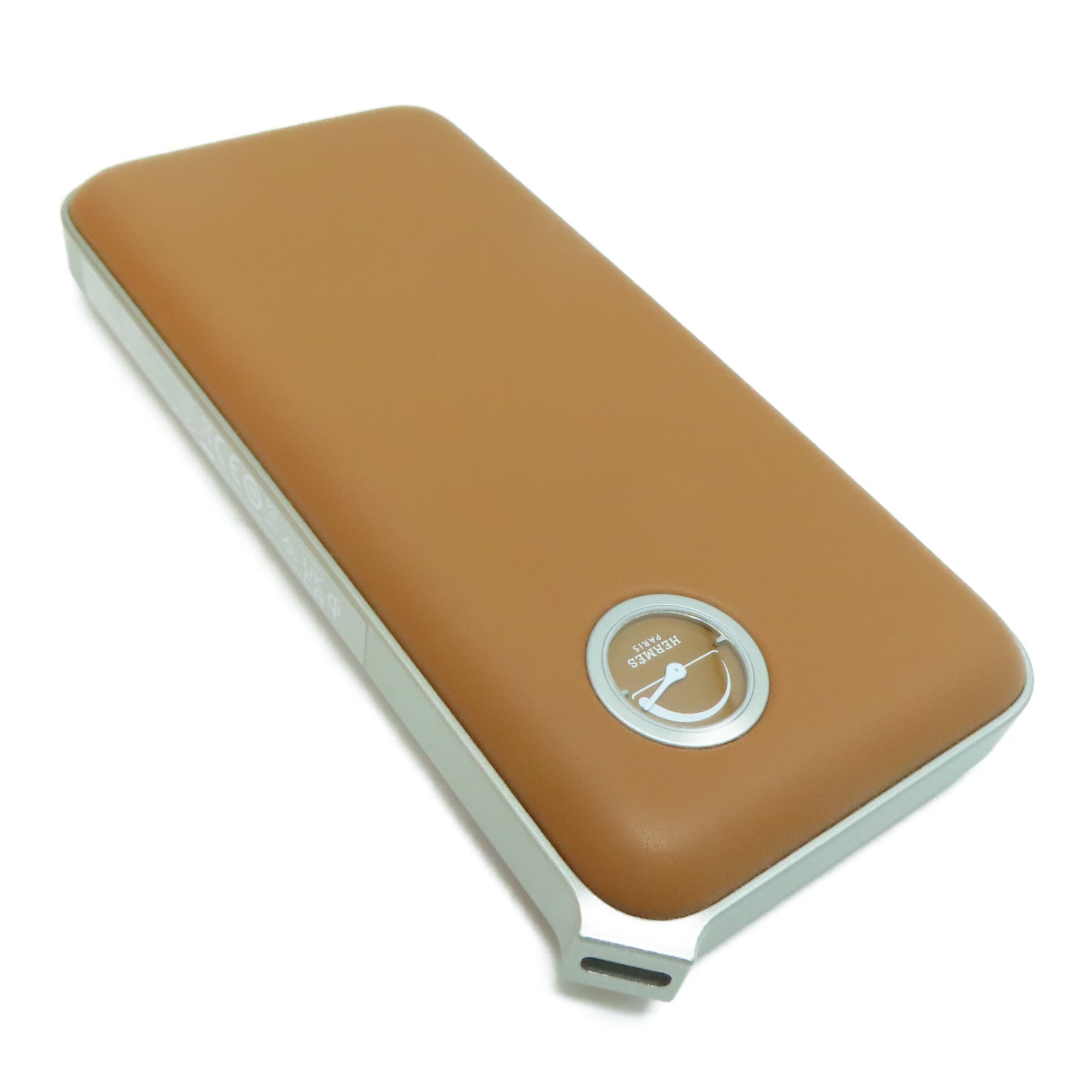 HERMES 皮革Volt H Power Bank啡色