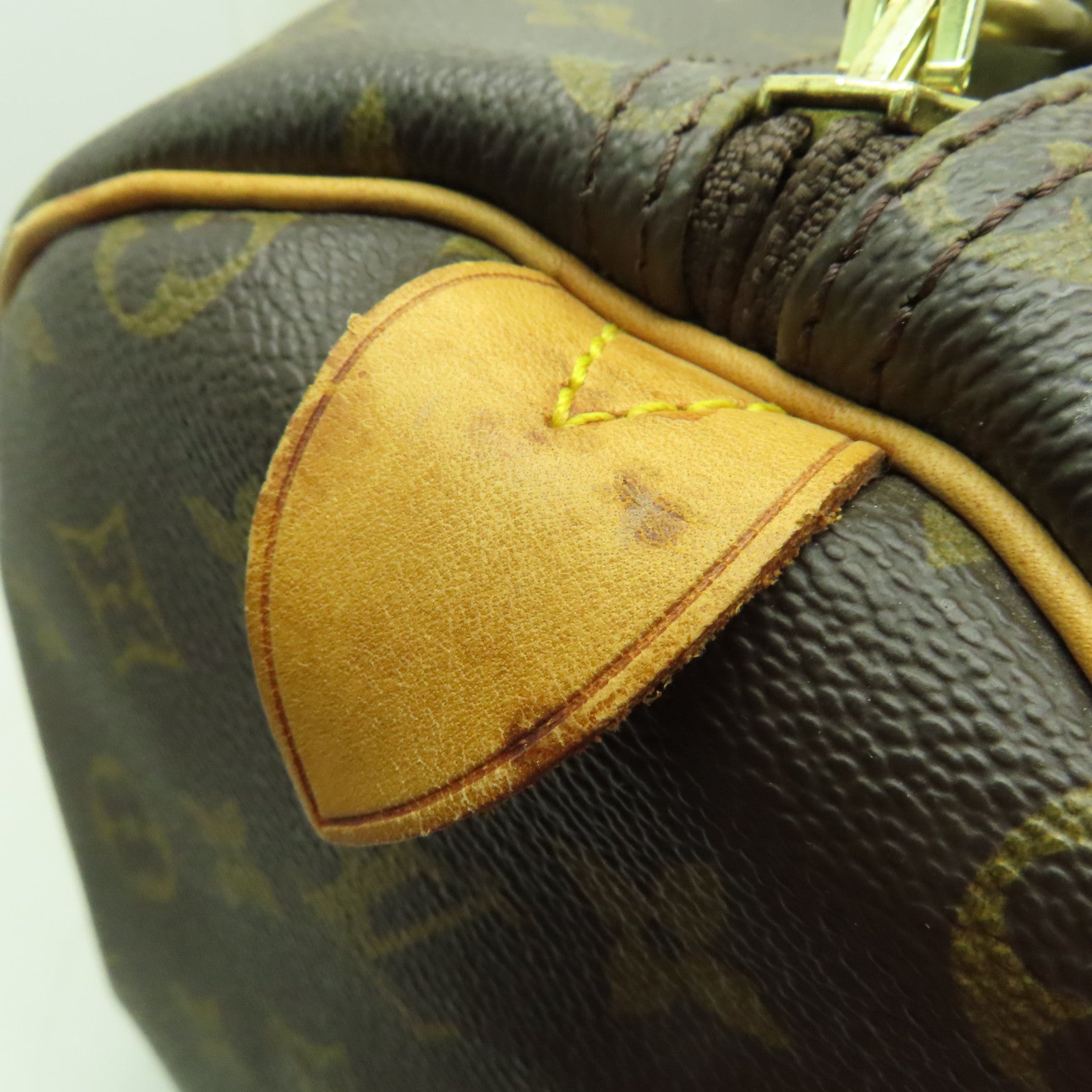 LOUIS VUITTON Monogram Keepall 50金扣波士頓包棕色