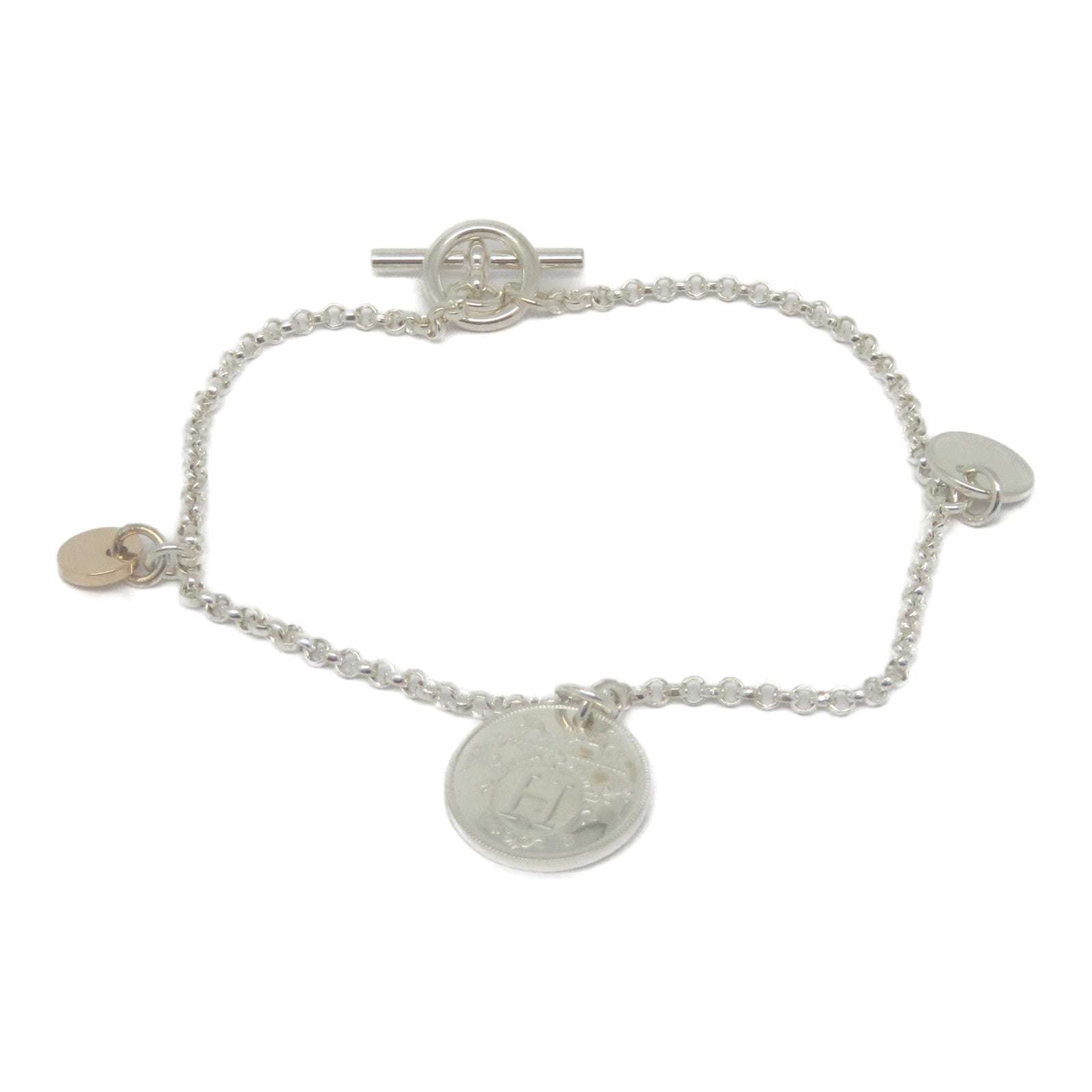 HERMES 【激減優惠】18K白金Ex-Libris Bracelet手鏈