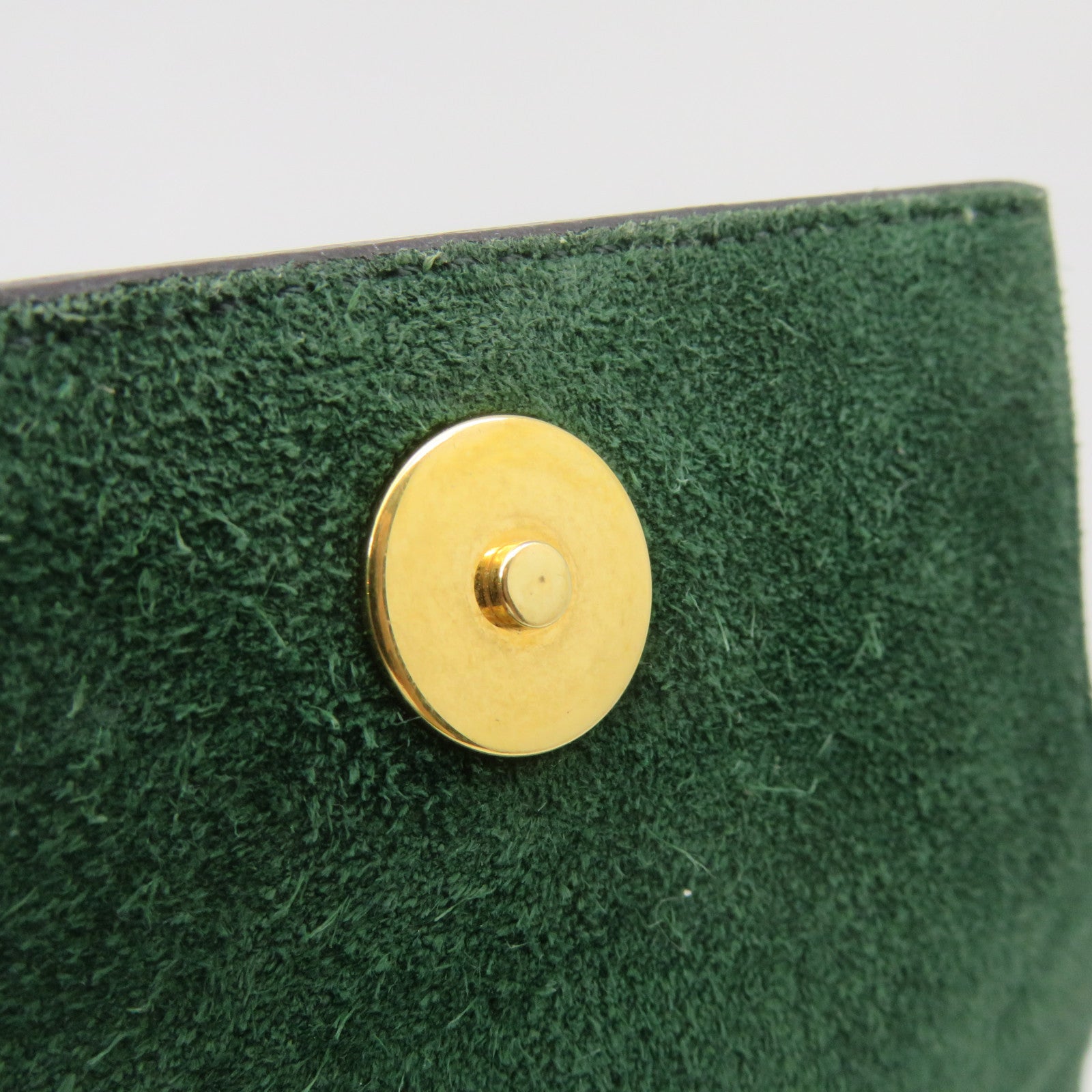 CELINE Cowhide Leather Nano Belt Bag 2Way Shoulder Bag Handle Shoulder Bag Green