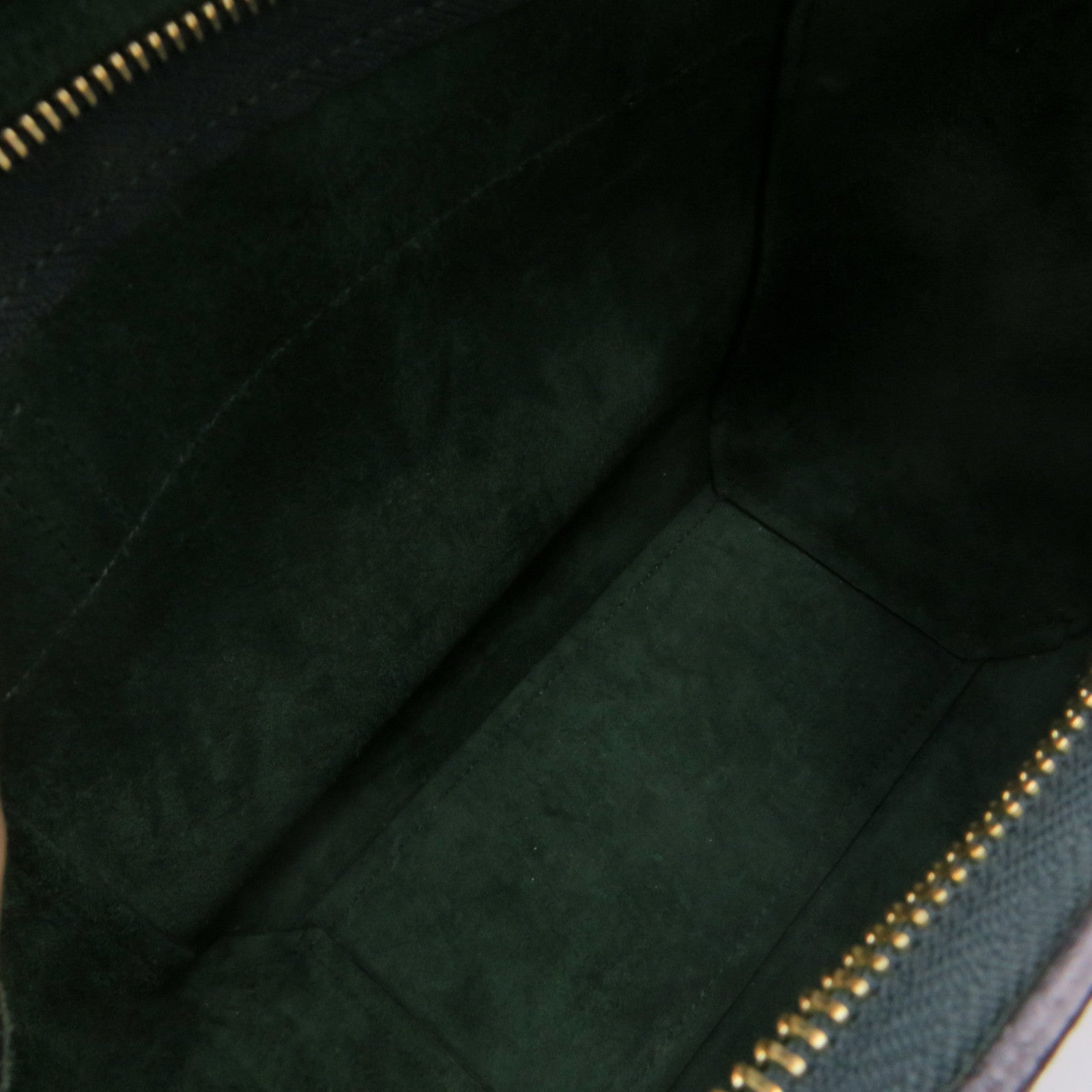 CELINE Cowhide Leather Nano Belt Bag 2Way Shoulder Bag Handle Shoulder Bag Green