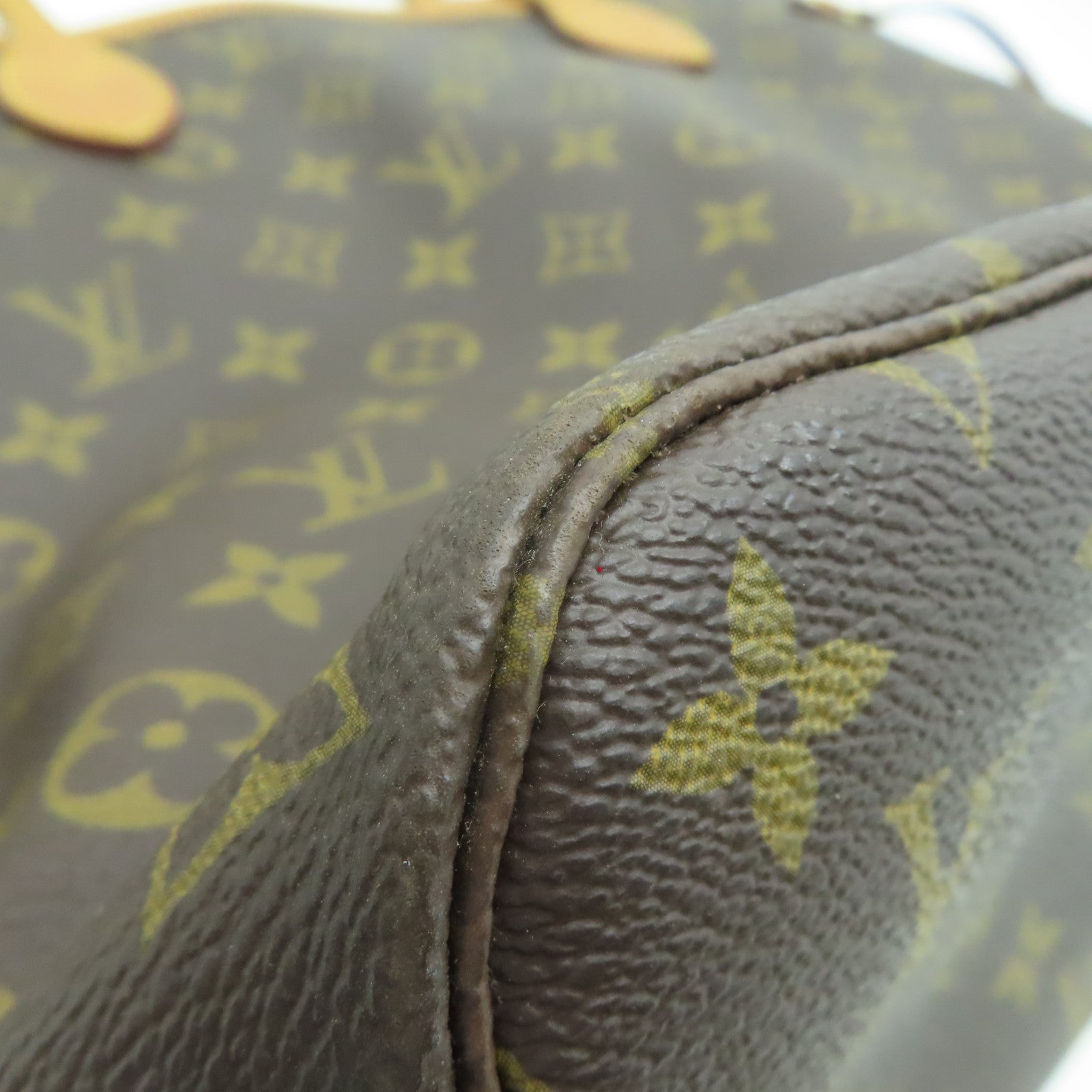 LOUIS VUITTON Monogram Neverfull MM金扣肩背袋啡色