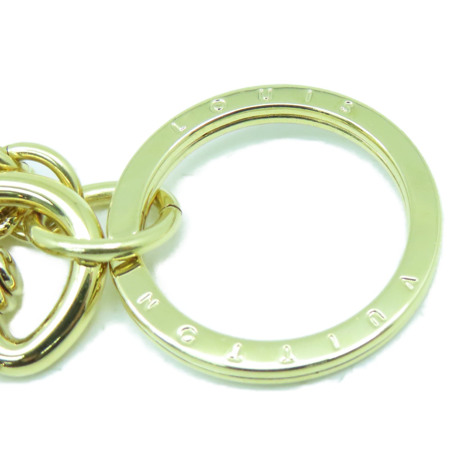 LOUIS VUITTON 金屬Key Ring/Charm金扣鑰匙圈/掛飾啡色/白色/粉紅色