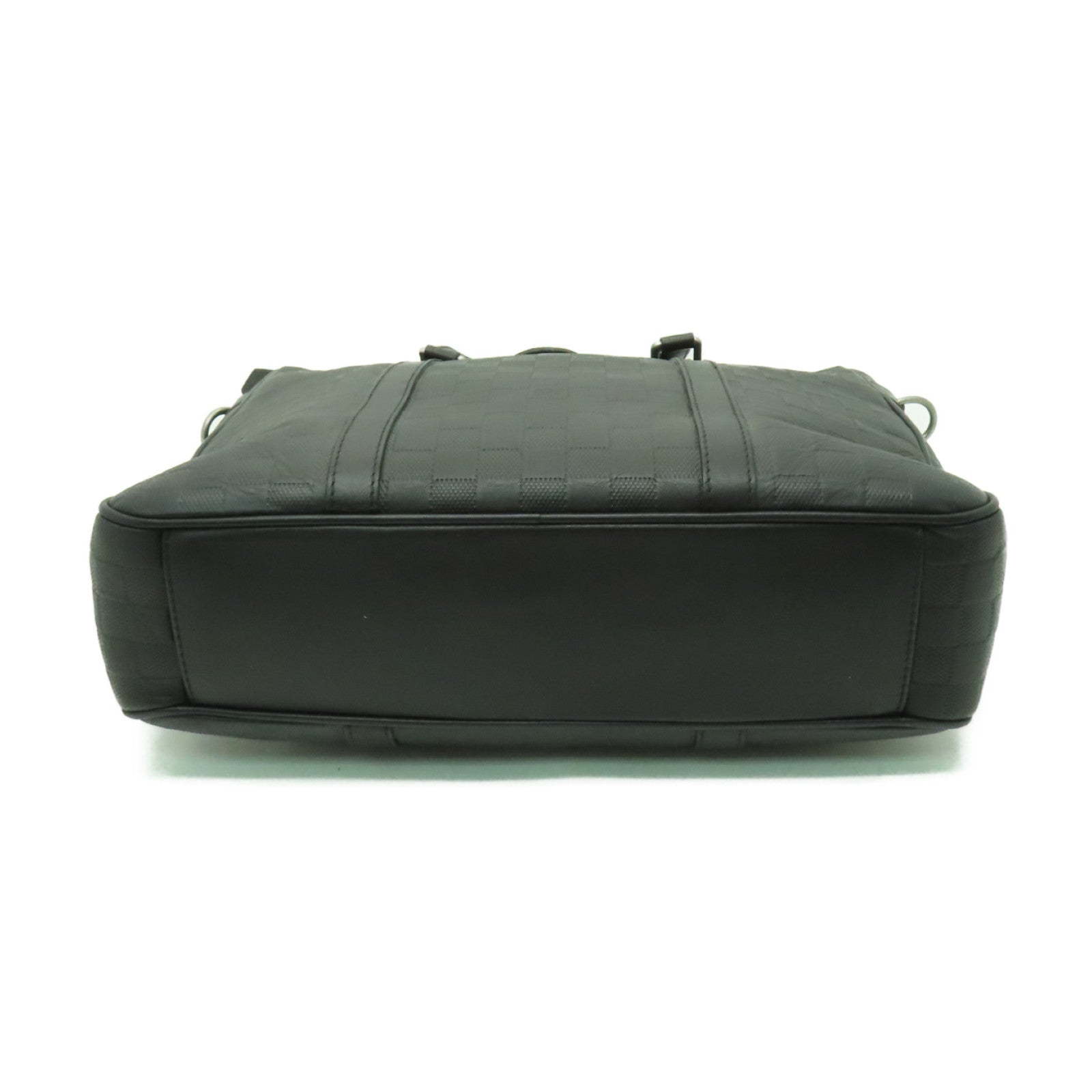 LOUIS VUITTON Damier Infini Tadao PM銀扣手挽肩背兩用袋黒色