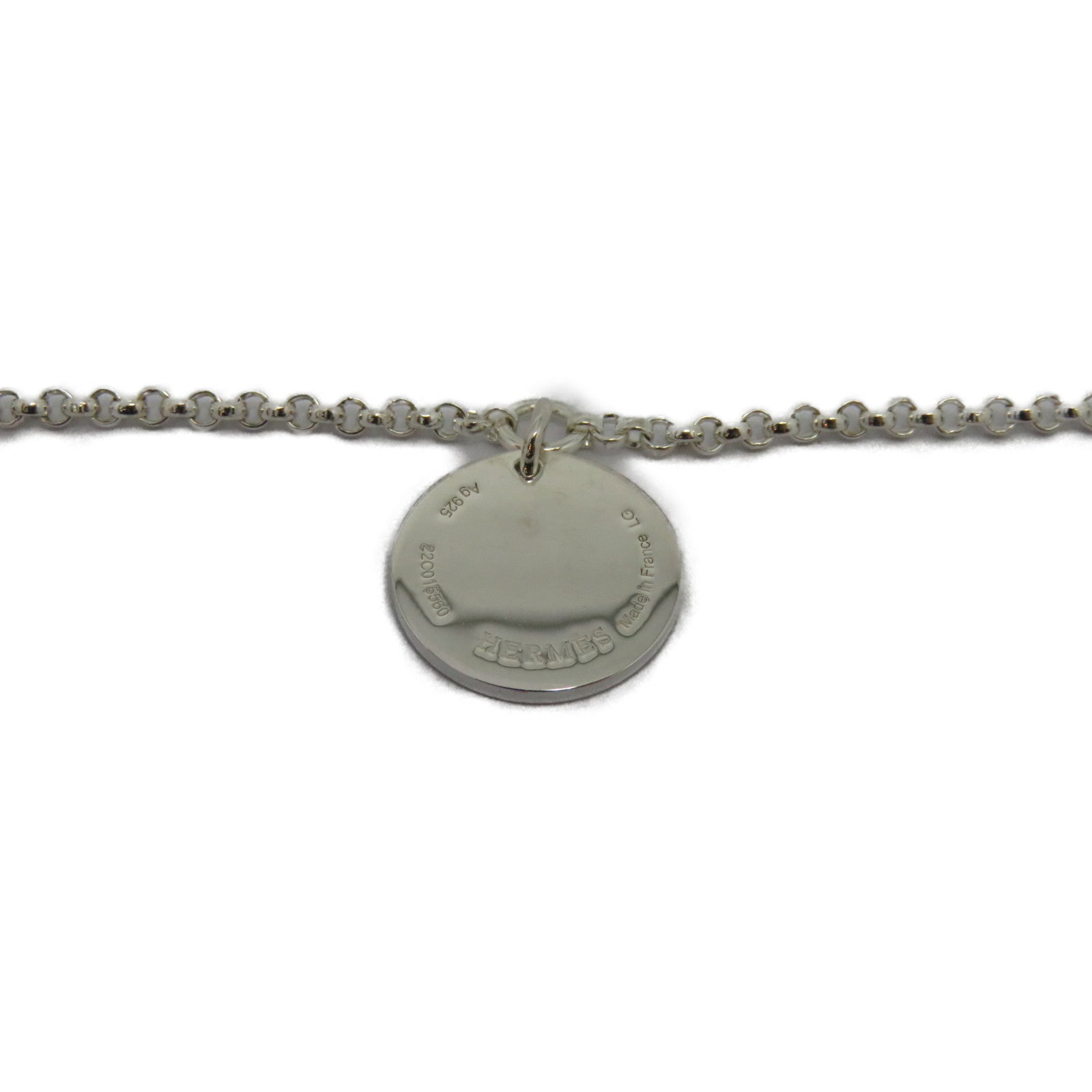 HERMES 【激減優惠】18K白金Ex-Libris Bracelet手鏈