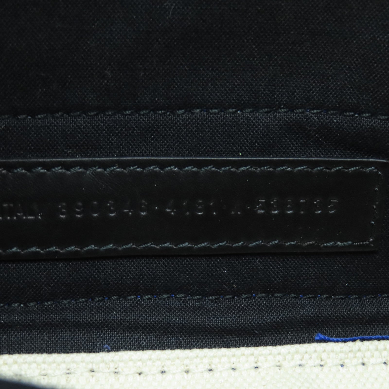 BALENCIAGA 帆布Tote Bag銀扣手挽袋白色/藍色